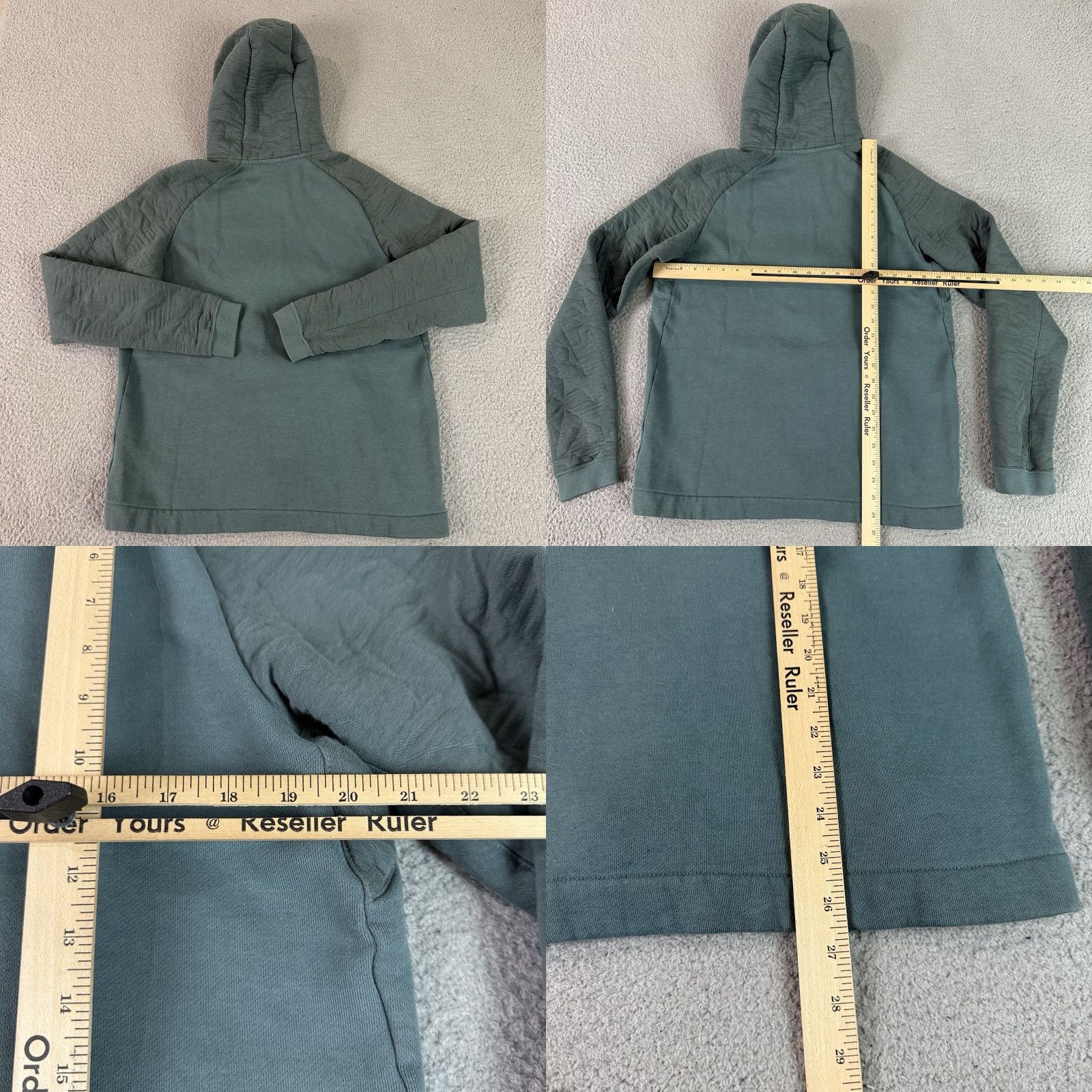 Nike VINTAGE Nike Hoodie Mens L Green Fleece Full Zip Sweatshirt Pockets Logo All Seasons Size US L / EU 52-54 / 3 - 8 Thumbnail