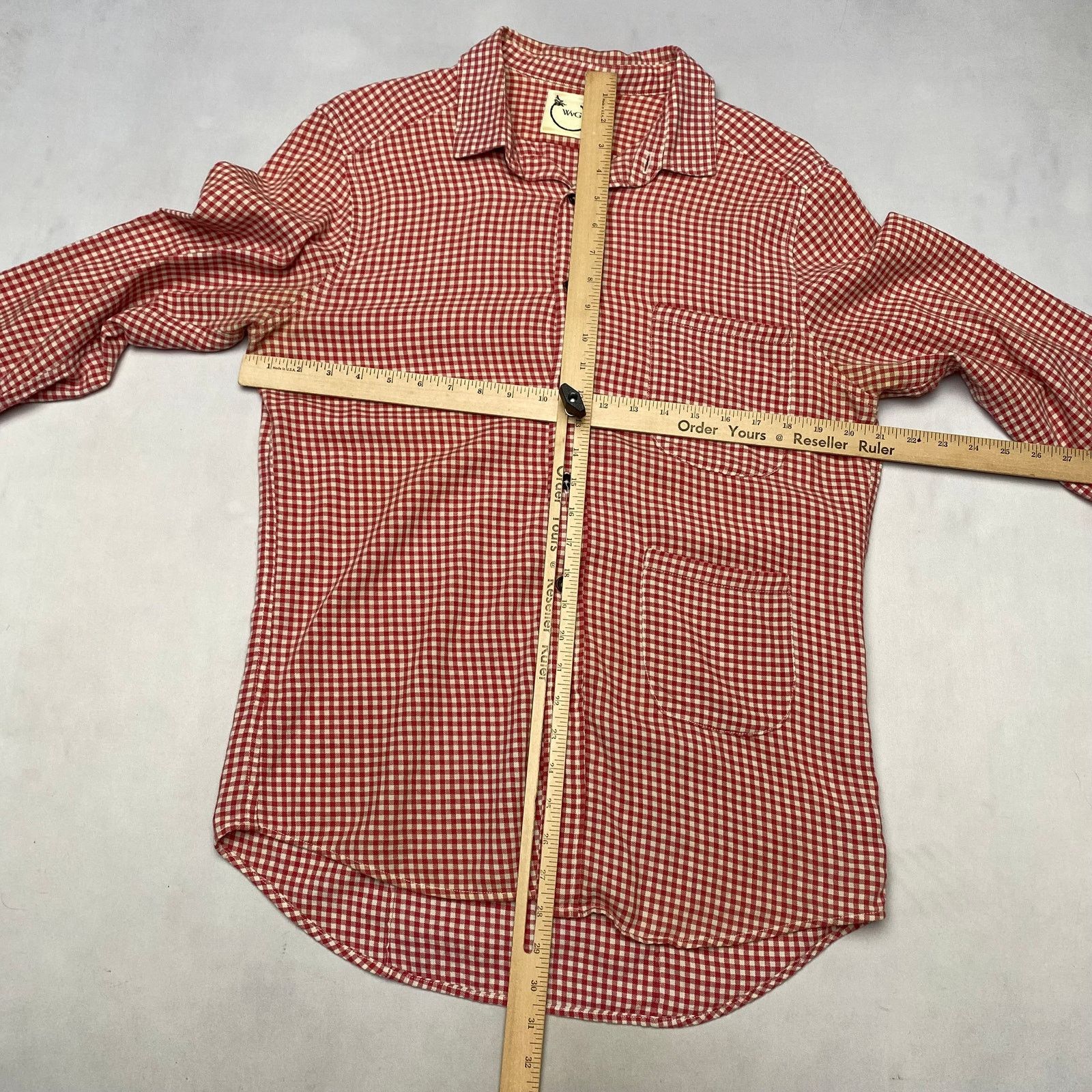 Wolf vs Goat Wolf vs Goat WvG Gingham Check Pocket Button Up Shirt XL Size US XL / EU 56 / 4 - 5 Thumbnail
