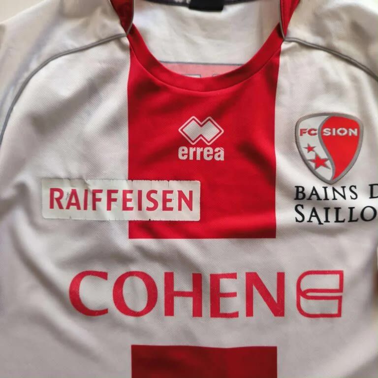 Errea FC Sion 2014-15 Errea home #9 football jersey size L Size US L / EU 52-54 / 3 - 5 Thumbnail
