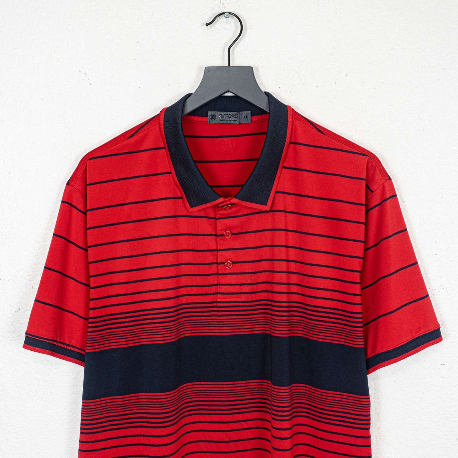 G/FORE G/FORE Golf Tech Polo Shirt Red stripe Short Sleeve XL Size US XL / EU 56 / 4 - 2 Thumbnail