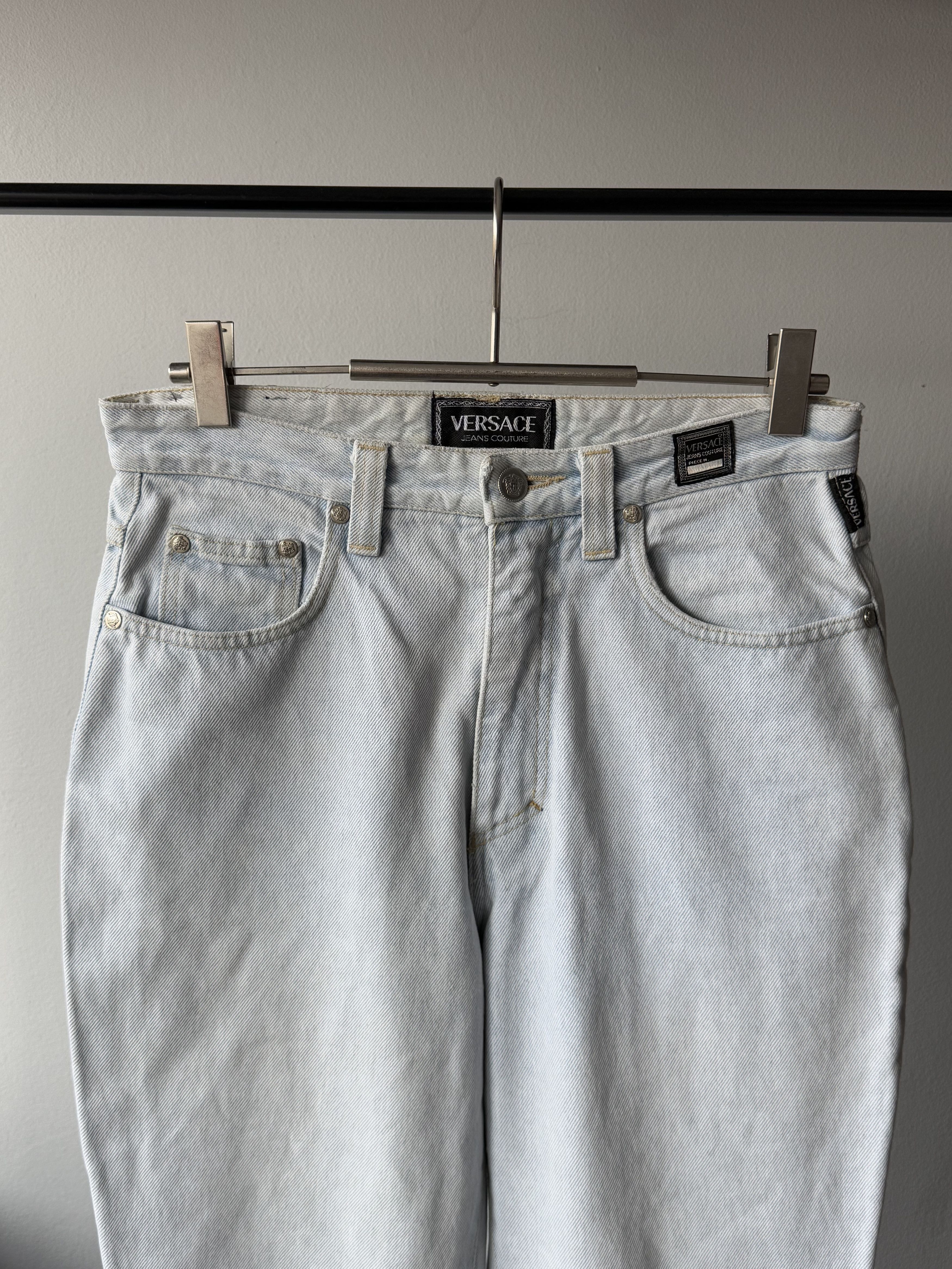 Versace Jeans Couture Vintage 90's Versace Jeans Couture Light Blue Denim Jeans Size US 30 / EU 46 - 4 Thumbnail