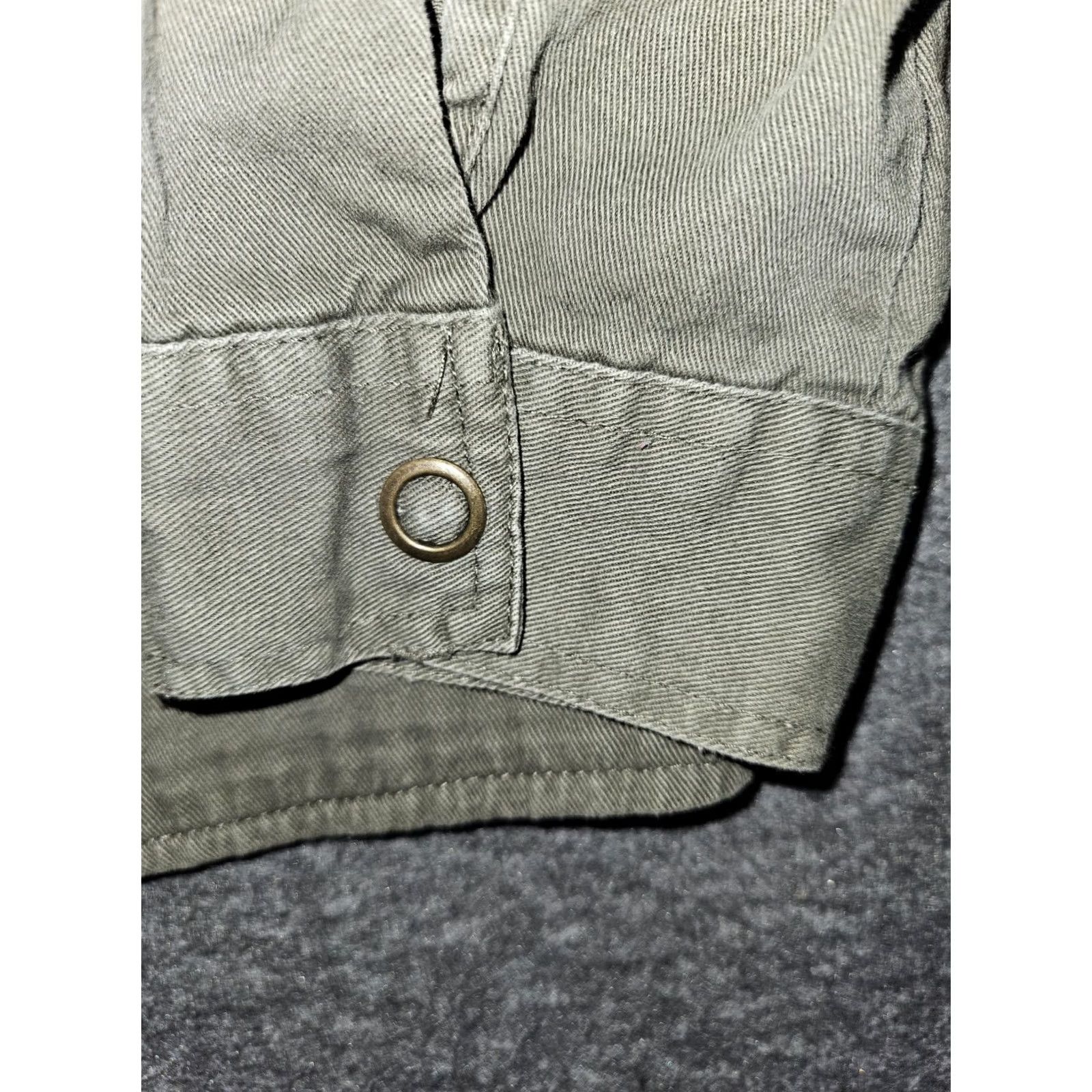 BKE BKE Military Full Snap Jacket Women's M Olive Green Crochet Rhinestone Zipper Pockets New/Used Grunge Hipster Outdoor Preppy Size M / US 6-8 / IT 42-44 - 7 Thumbnail