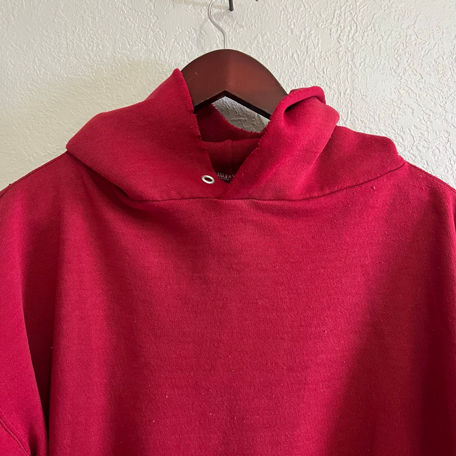 Russell Athletic Vintage 1970s Russell Athletic Hoodie Red USA Distressed L Size US L / EU 52-54 / 3 - 2 Thumbnail