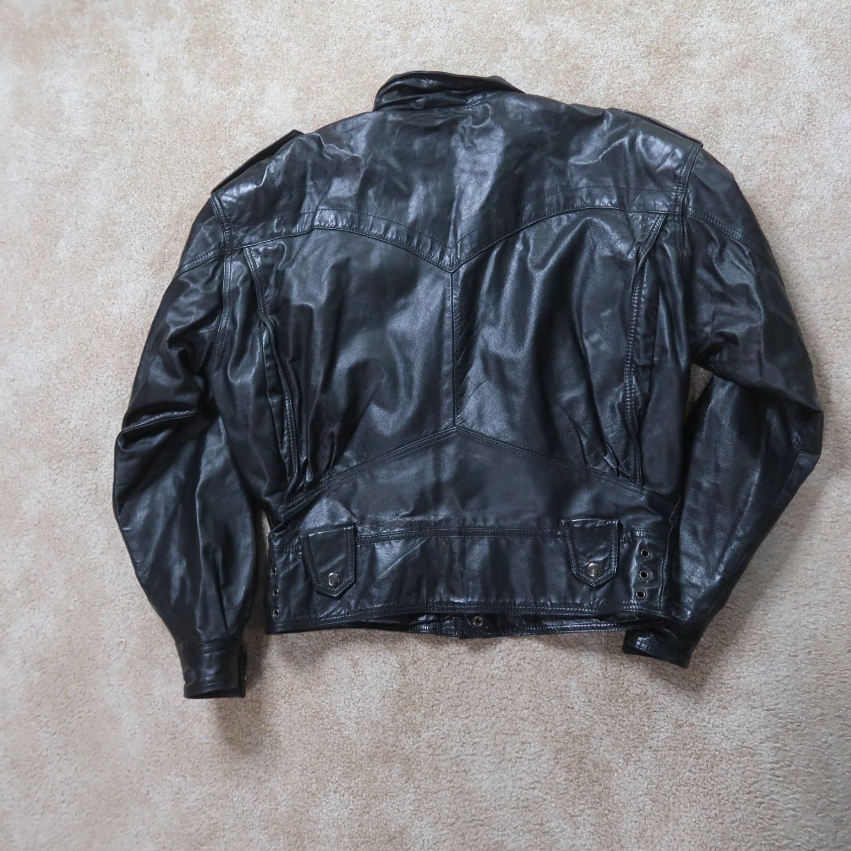 Vintage VINTAGE Chia Leather Jacket Men's L Overcoat Coat Full Zip Insulated Nylon Lining Casual Motorcycle 90s Mens Brown Size US L / EU 52-54 / 3 - 6 Thumbnail
