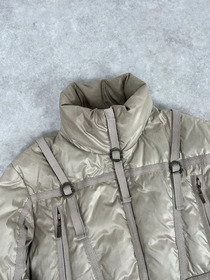 Just Cavalli 2000s Cavalli Beige Bondage Harness Puffer Jacket Size L / US 10 / IT 46 - 5 Thumbnail