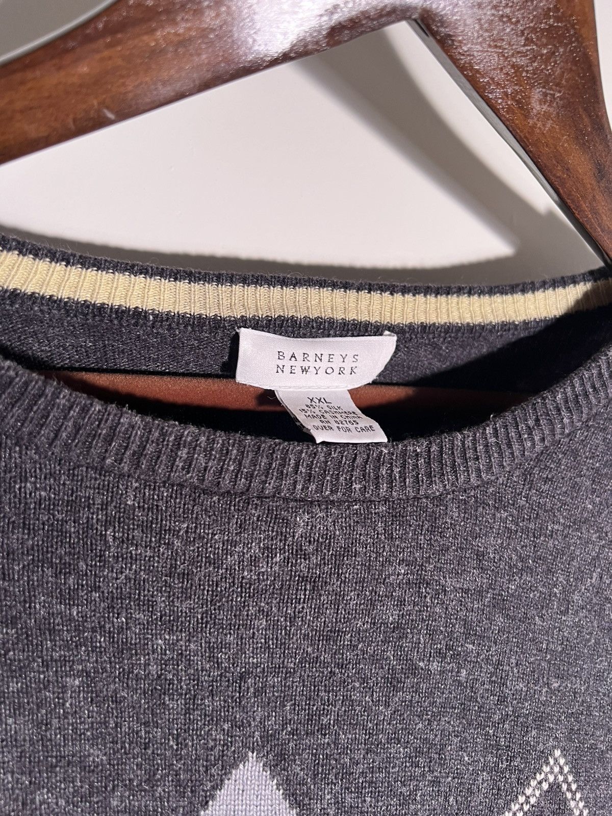 Barneys New York Barneys New York Diamond Design Retro Indie Designer Sweater Size US XXL / EU 58 / 5 - 6 Thumbnail