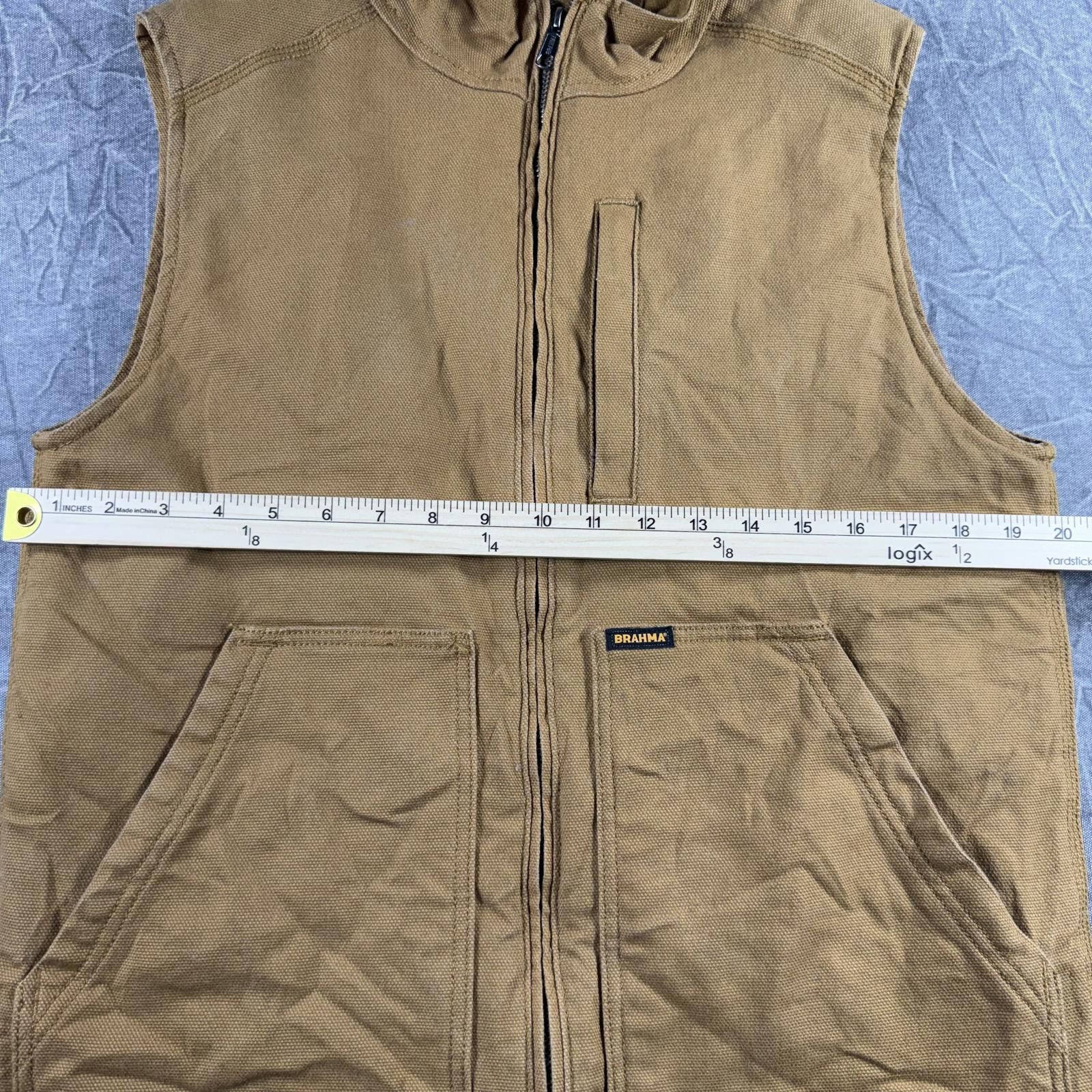 BRAHMIN Brahma Vest S Brown Utility Insulated Zip Pocket Size US S / EU 44-46 / 1 - 4 Thumbnail