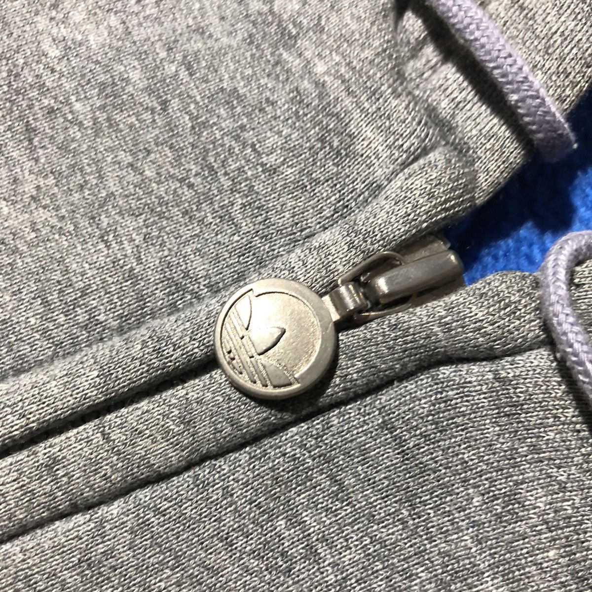 Adidas Vintage 80s Adidas Club Grey Zip Hoodie by Descente Size US L / EU 52-54 / 3 - 5 Thumbnail