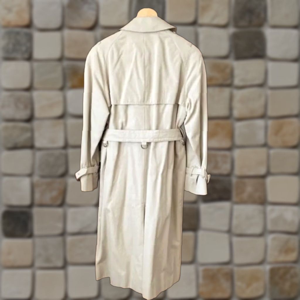 Aquascutum Aquascutum Trench Coat Mens M Khaki Long Belted D-ring epaulet Coat Size US M / EU 48-50 / 2 - 1 Thumbnail