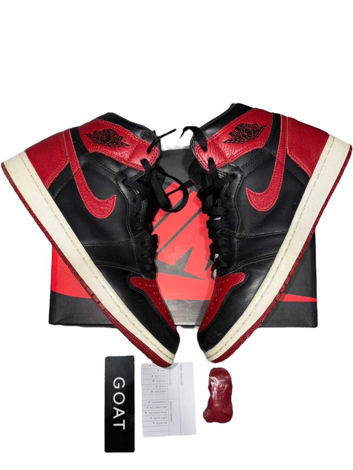 Jordan Brand 9 Air Jordan 1 Retro High OG Banned 2016 Nike Black red y2k Size US 9 / EU 42 - 1 Thumbnail
