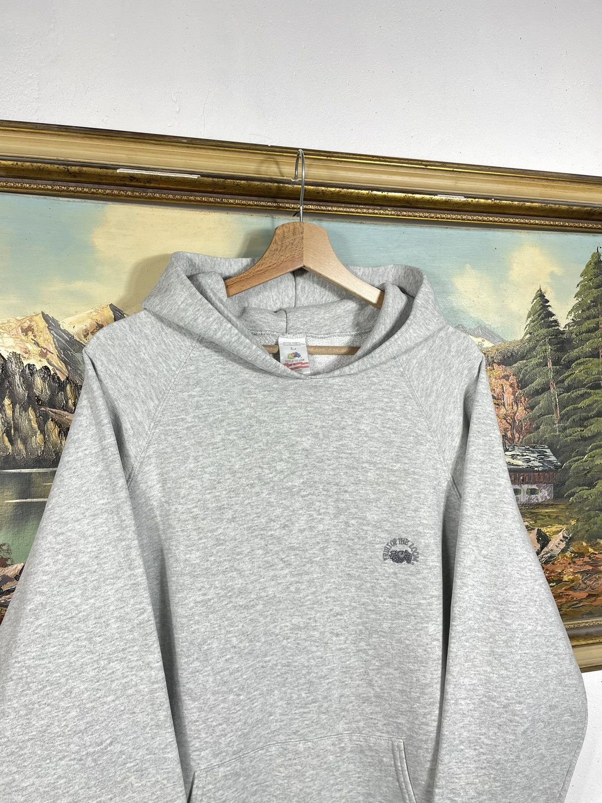Fruit Of The Loom × Vintage vintage y2k blank oversize baggy hoodie sweatshirt basic y2k Size US L / EU 52-54 / 3 - 5 Thumbnail
