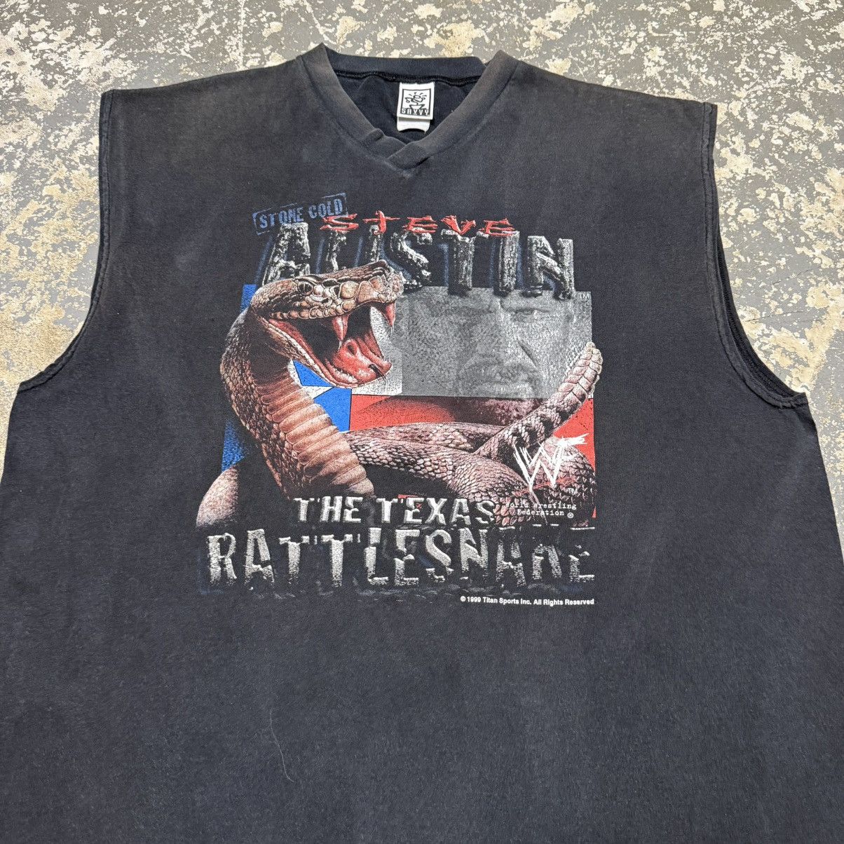 WWE Vintage Stone Cold Steve Austin Texas RattleSnake Tank tee Size US XL / EU 56 / 4 - 7 Thumbnail