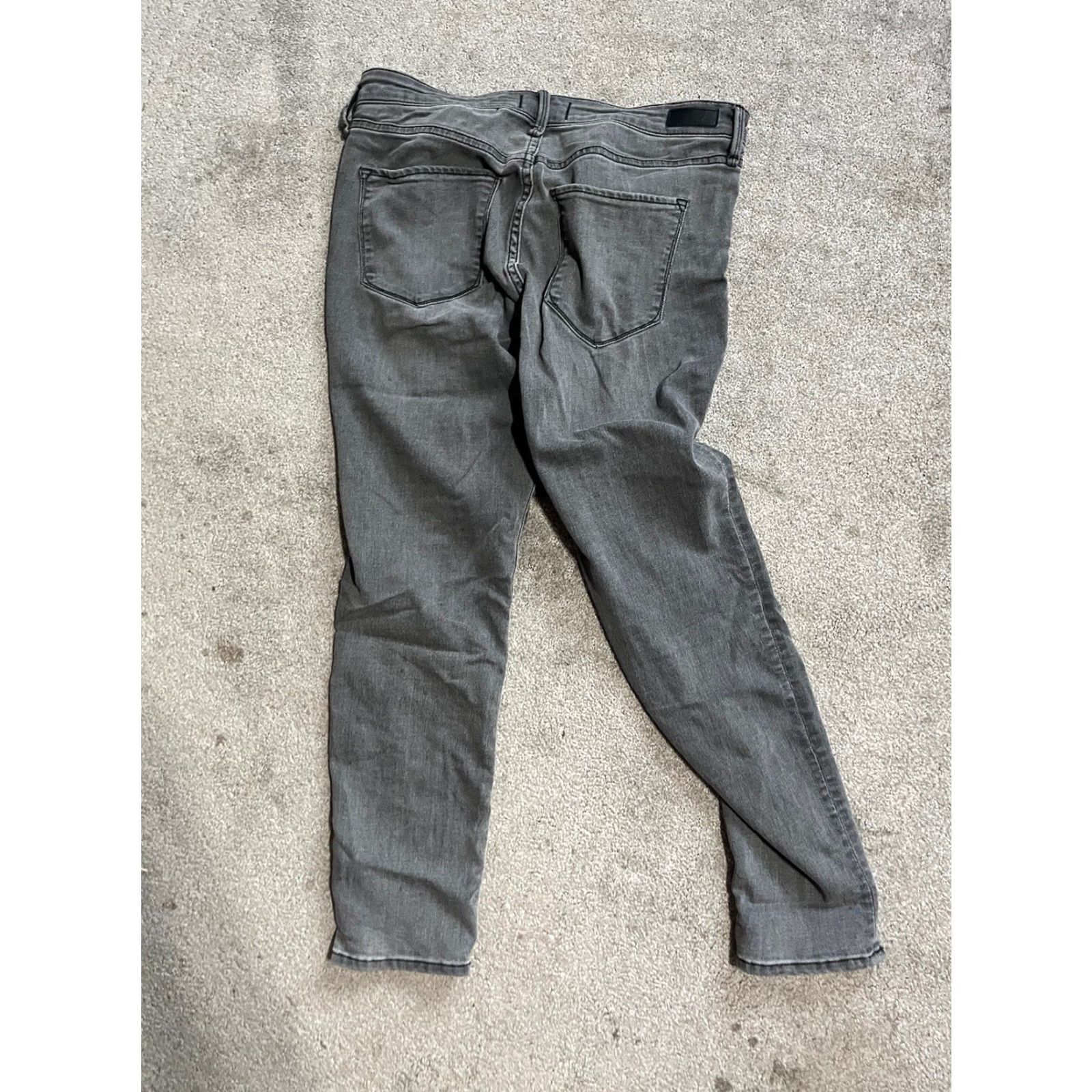 Abercrombie & Fitch Abercrombie & Fitch Womens Jeans Black 28 Inseam 28 Skinny Super Harper Dark Denim Cotton Pockets Button 6 Regular Size 28x28 A&F Size 28" / US 6 / IT 42 - 3 Thumbnail