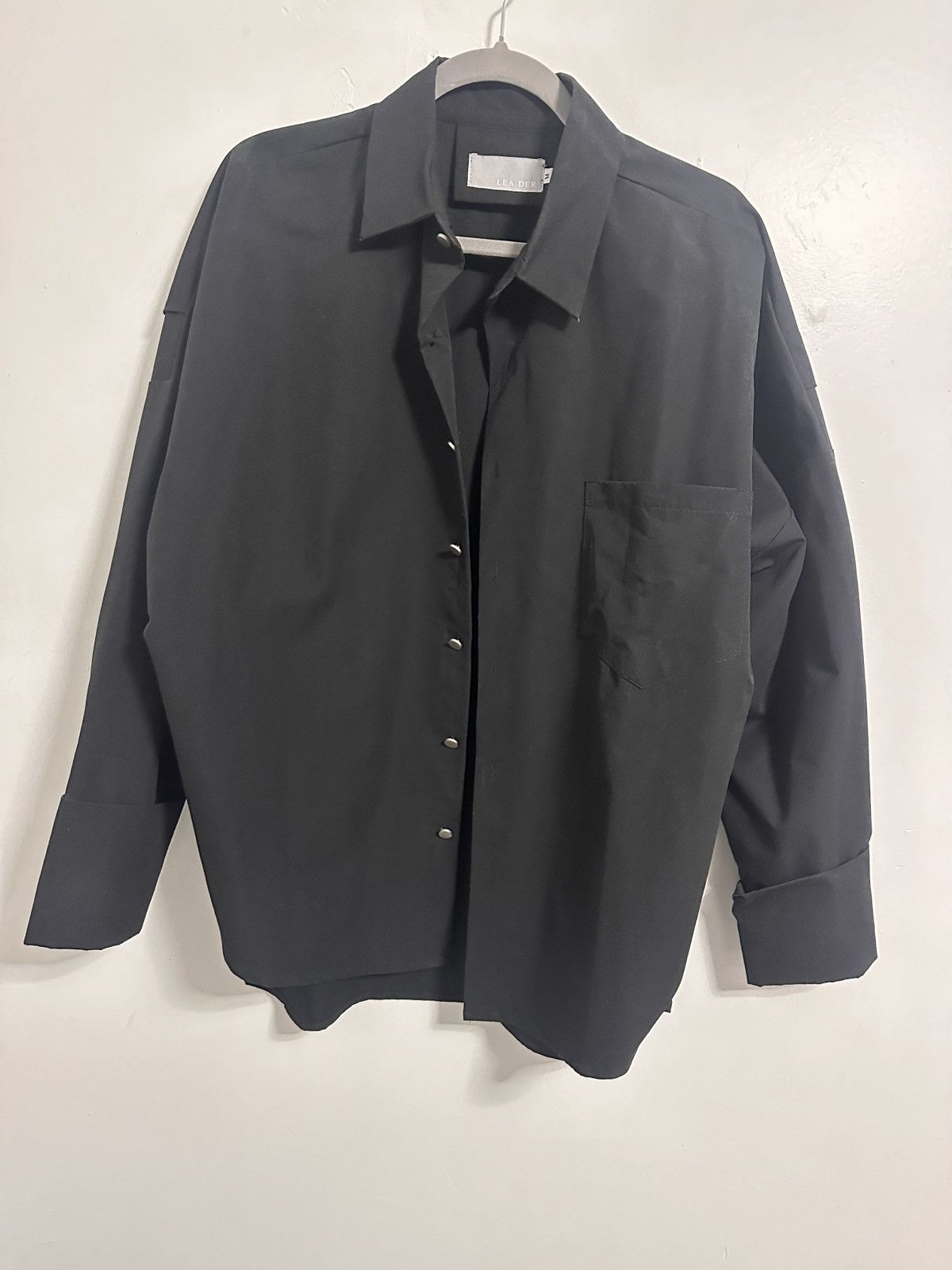 Vintage Black oversize shirt Size US S / EU 44-46 / 1 - 1 Thumbnail