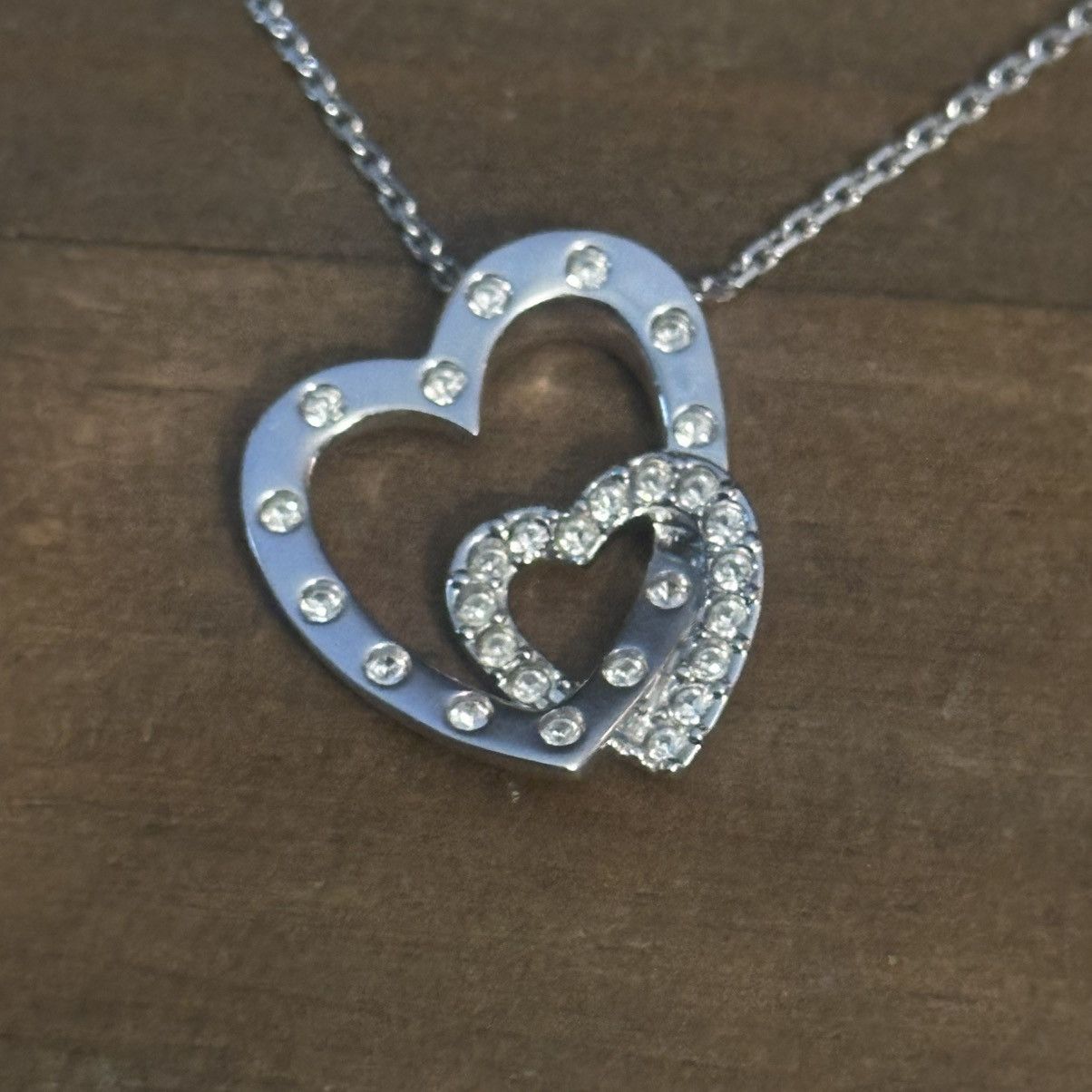Swarovski Swarovski interlocking crystal hearts pendant necklace Size ONE SIZE - 2 Thumbnail