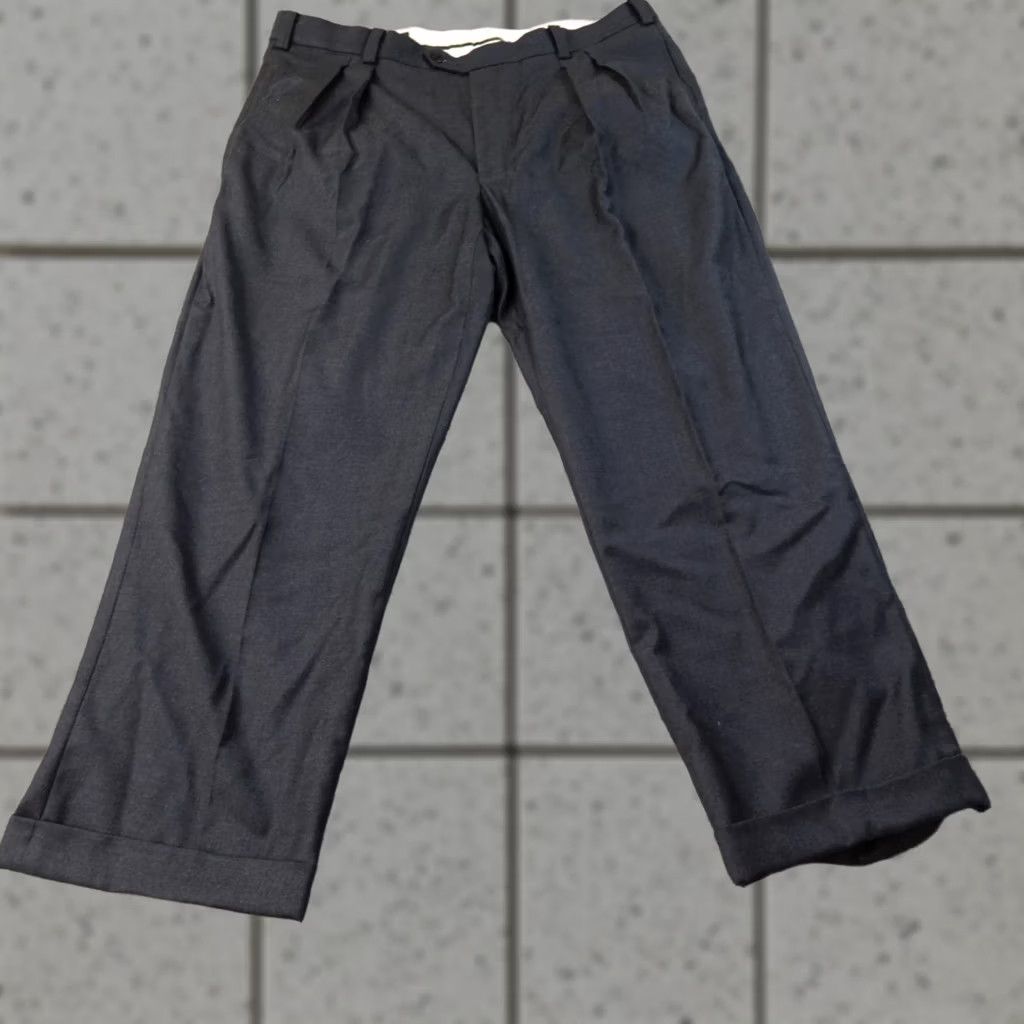 Orvis Orvis Pants Mens 42X30 Gray Wool Cashmere Dress Slacks Pleated Cuff, Regular, 42, Gray, Dress Pants, Mens, Vintage: No Size US 42 / EU 58 - 1 Thumbnail