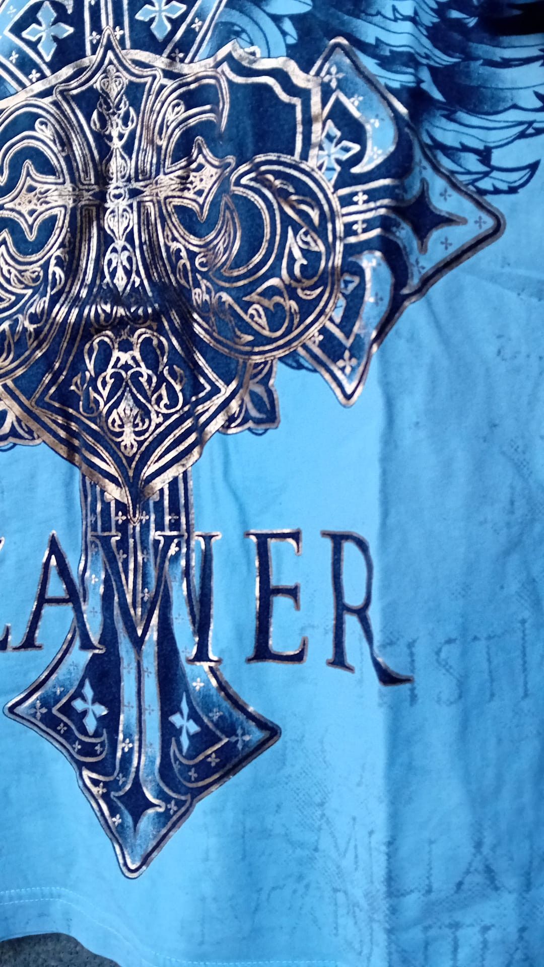Xavier Xzavier Winged Cross Cyber Goth Grunge t-shirt sz S Size US S / EU 44-46 / 1 - 3 Thumbnail