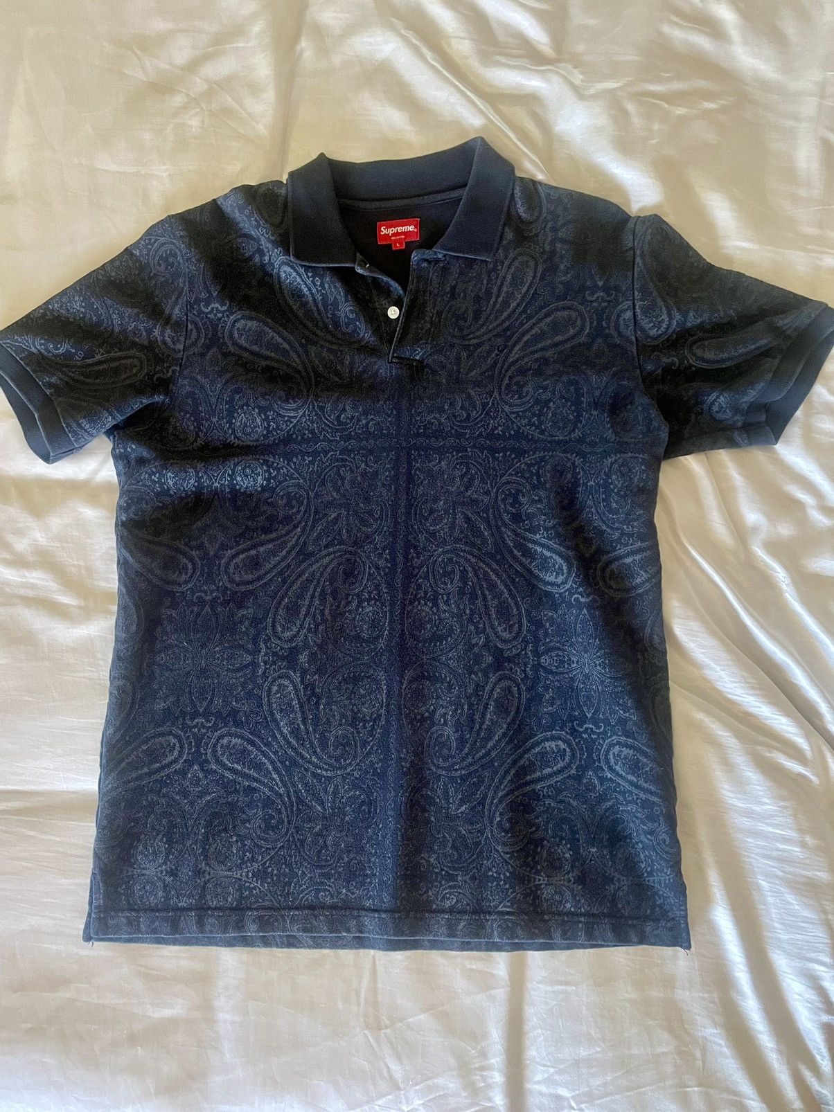 トップス supreme Paisley Polo Supreme Striped L S Polo (FW18) - $110