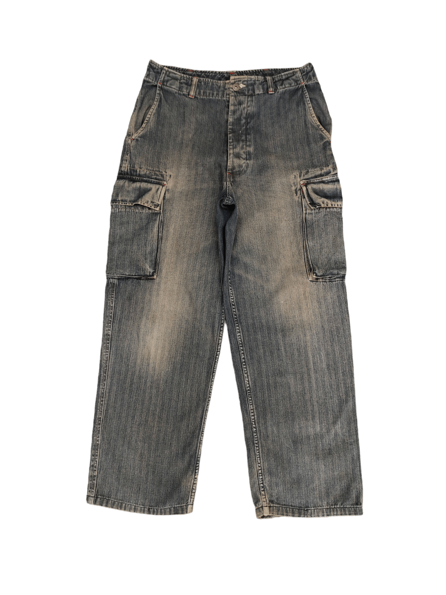 Hysteric Glamour Octopas Army Cargo Hbt Wide Leg Denim Y2k Jnco Baggy Jeans Size US 32 / EU 48 - 2 Thumbnail