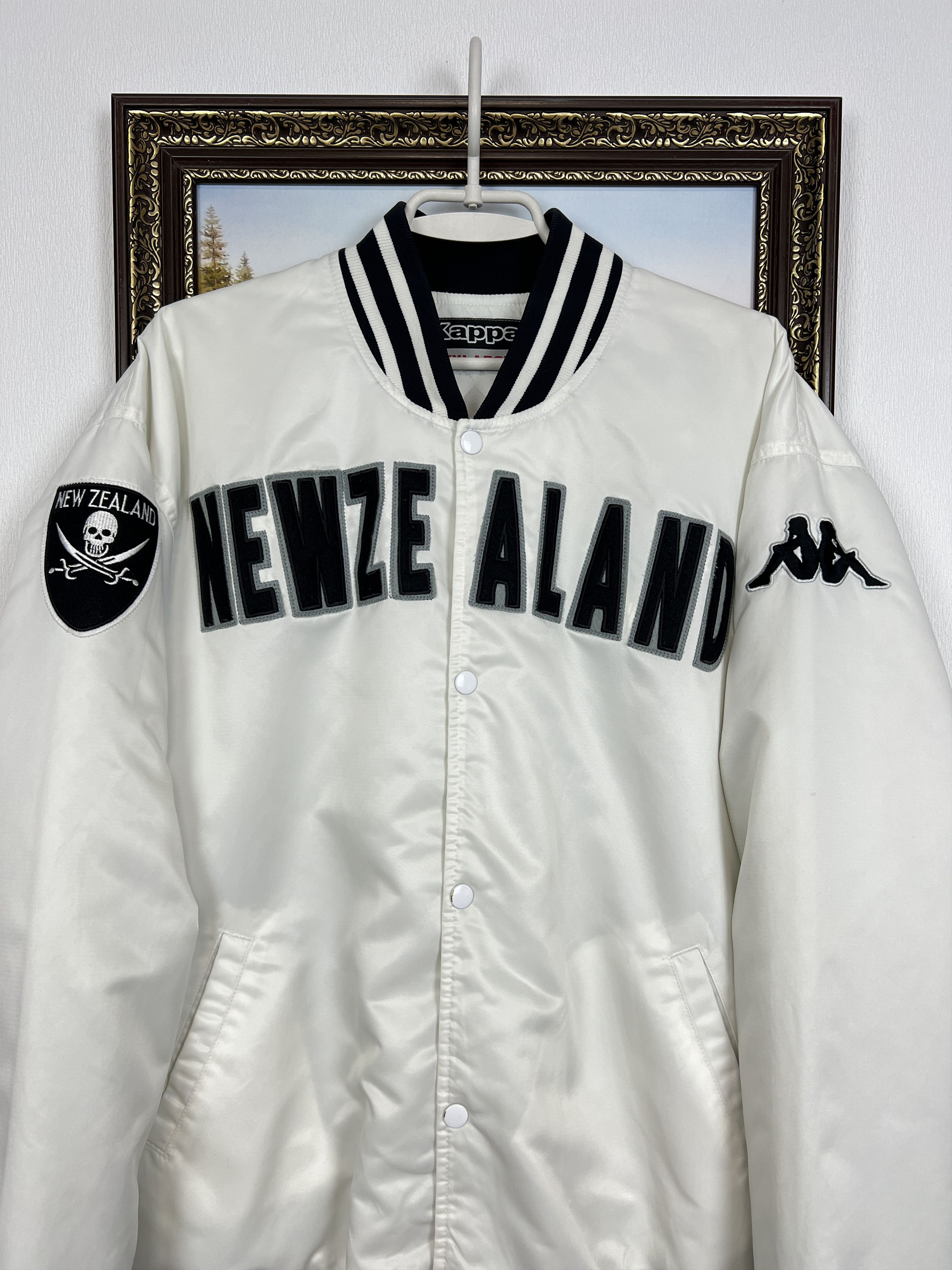Kappa Vintage Kappa New Zealand Satin Jacket Bomber National Size US XXL / EU 58 / 5 - 2 Thumbnail