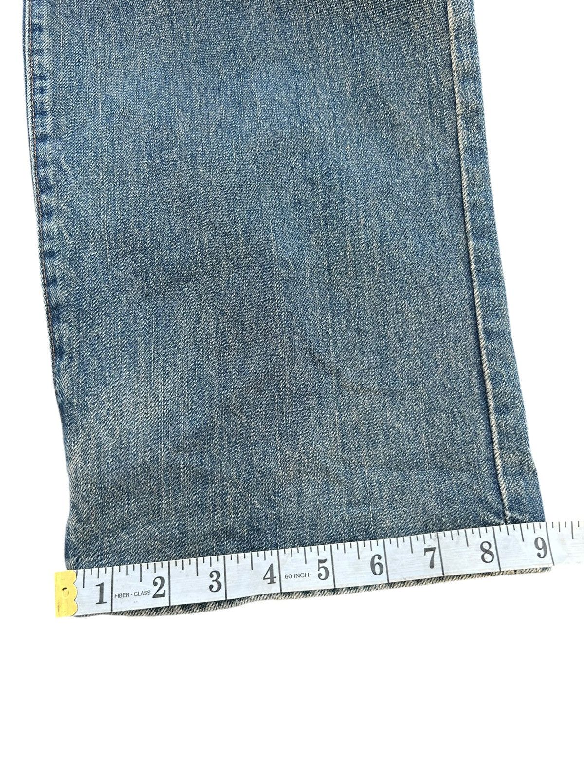 Japanese Brand × Vintage × Wrangler Wrangler Selvedge Baggy Distressed Denim Jeans Size US 30 / EU 46 - 17 Thumbnail