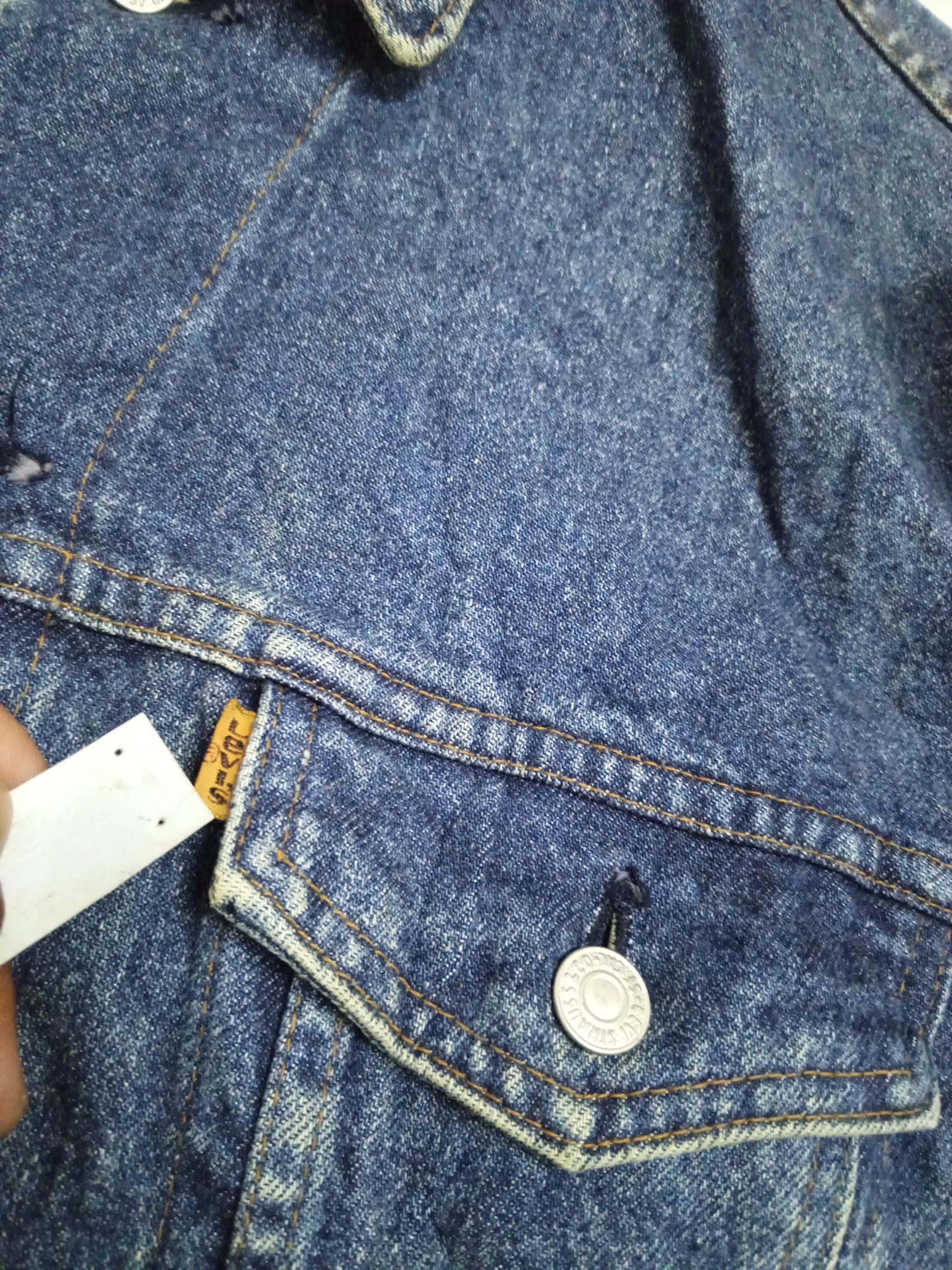 Vintage Levis orange tab denim jacket button J02