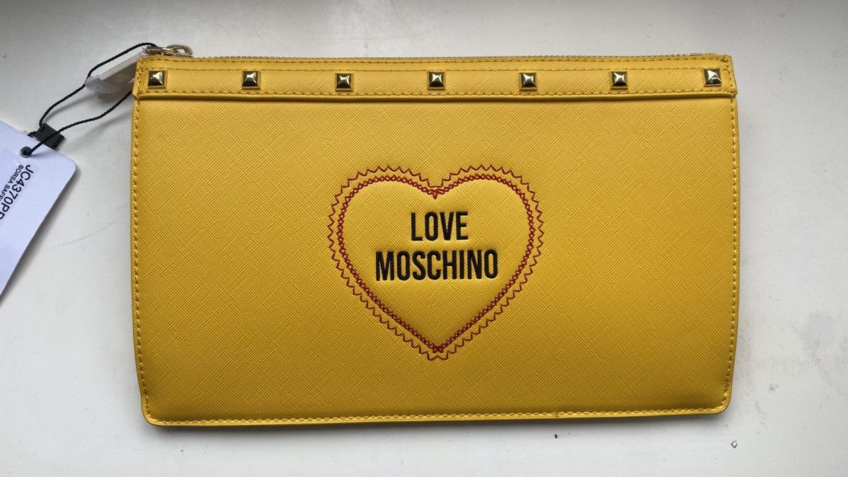Love Moschino Love Moschino Clutch Yellow Size ONE SIZE - 4 Thumbnail