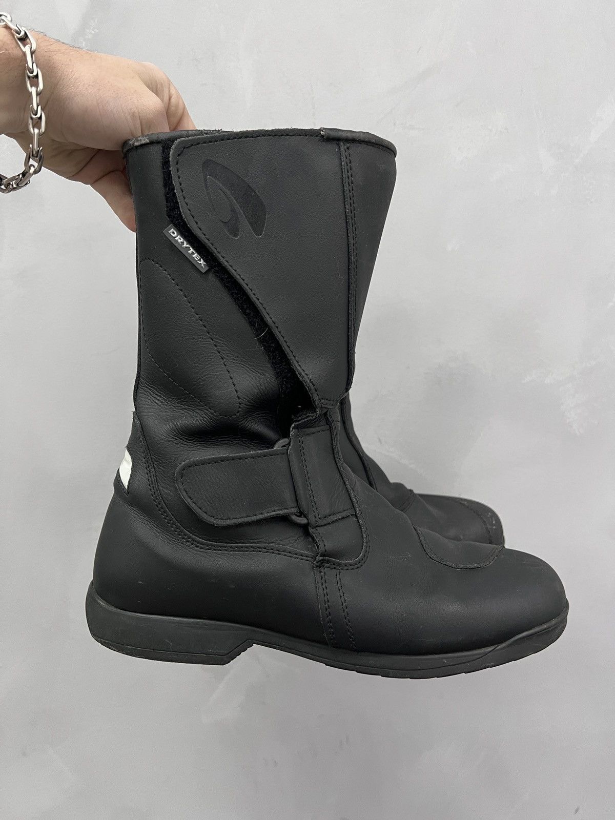 Vintage RACING MOTO LEATHER HIGH margiela style boots shoes Size US 10 / EU 43 - 10 Thumbnail