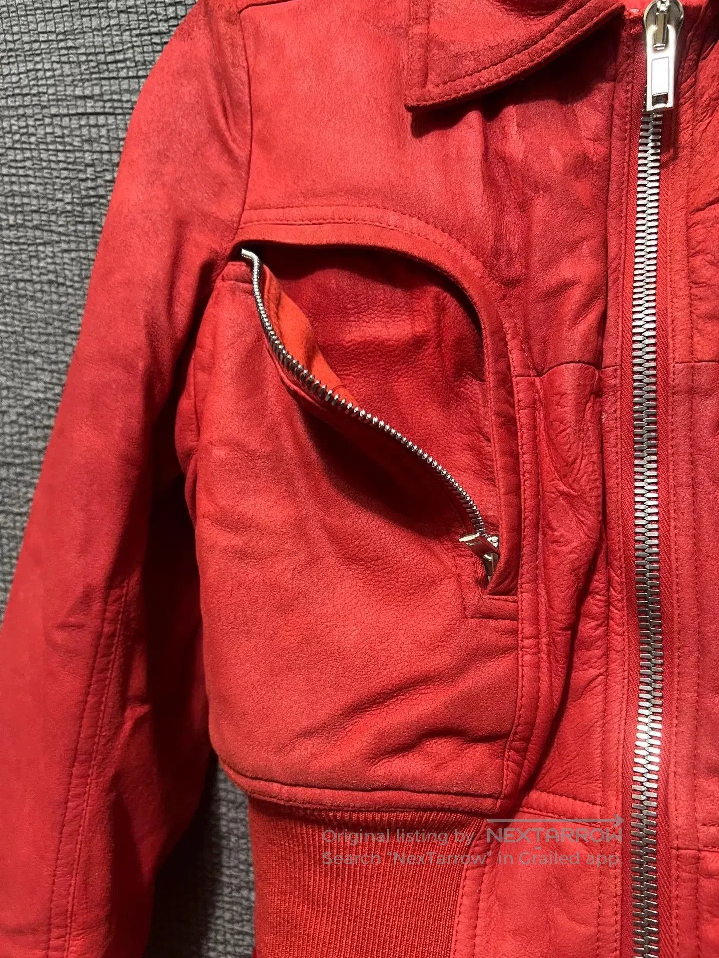 Rick Owens Rick Owens Red Lambskin Down Coat. Size US M / EU 48-50 / 2 - 5 Thumbnail