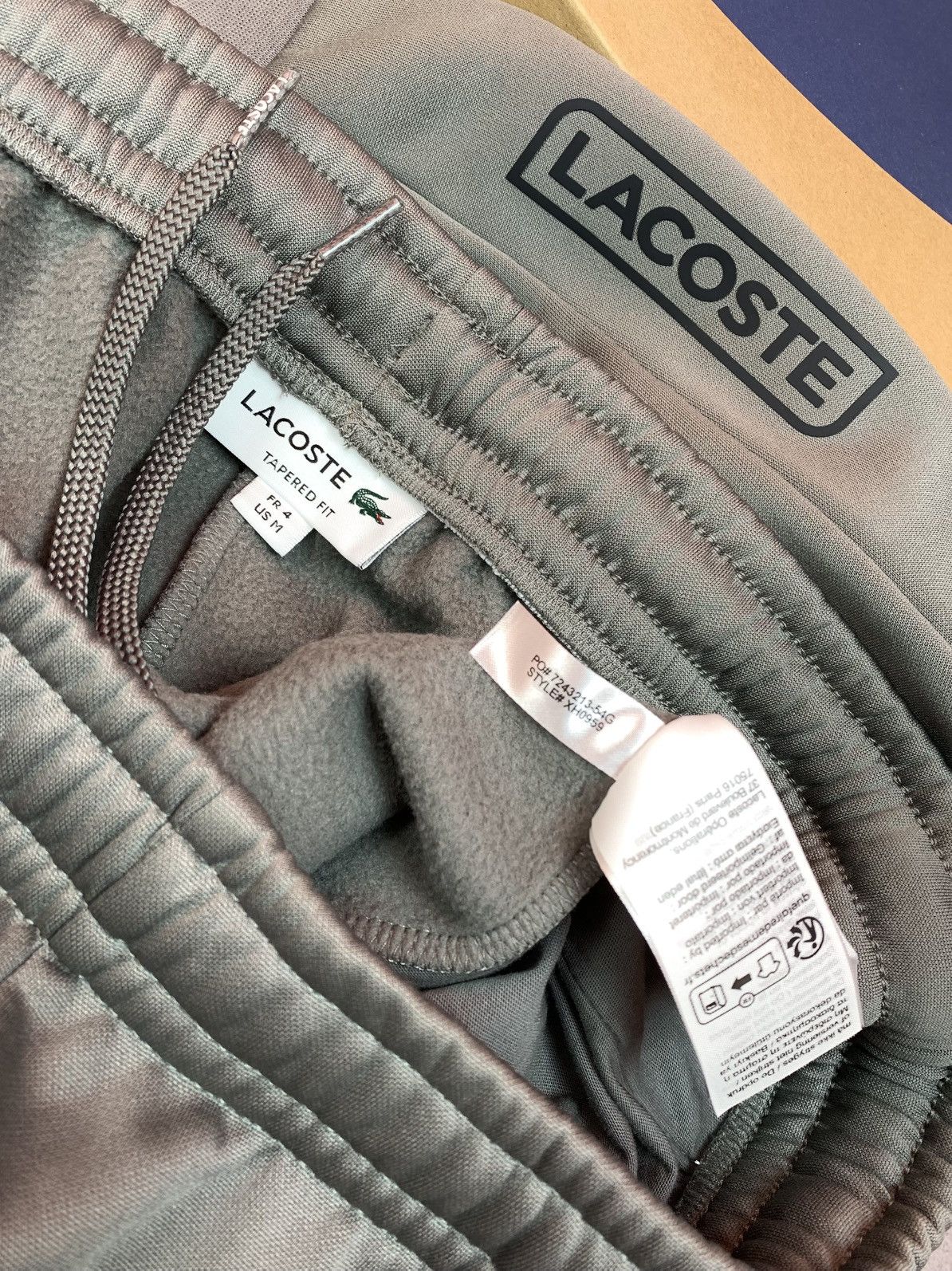 Lacoste Lacoste Fleece Pants Mens Grey Size M Size US 31 - 8 Thumbnail
