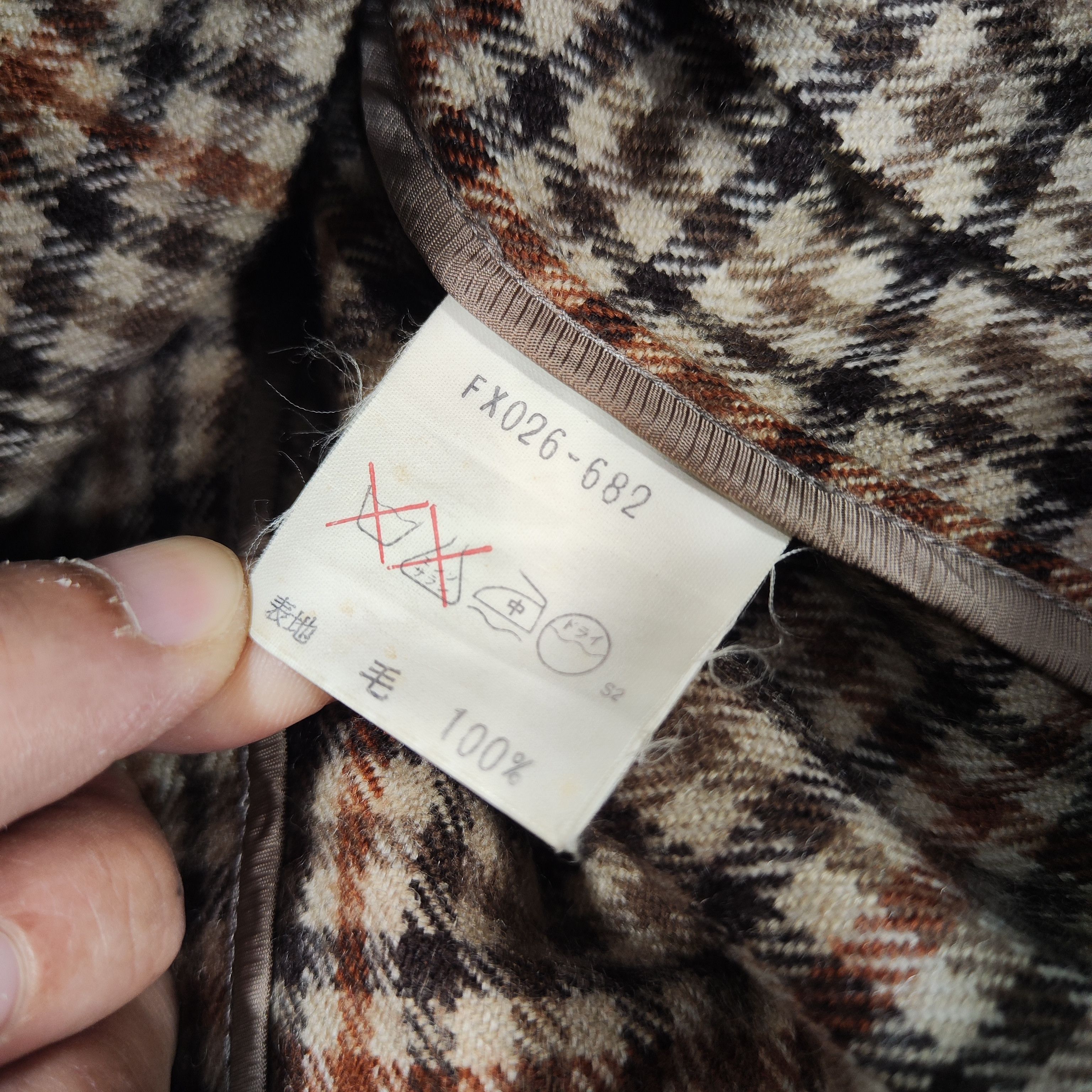 Burberry Burberry Women's Skirts Checkered Wool Fabric w24 Size 24" / US 00 / IT 34 - 5 Thumbnail