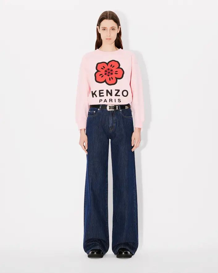 Kenzo o1s22i1n0125 Boke Flower Crewneck Sweatshirt in Pink Size L / US 10 / IT 46 - 5 Thumbnail