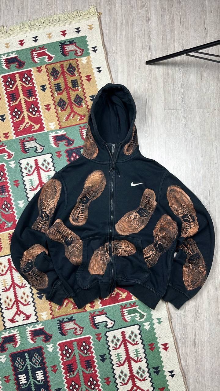 Japanese Brand × Nike Vintage Nike Custom Hype Zip Up Hoodie Y2K Size US M / EU 48-50 / 2 - 1 Thumbnail