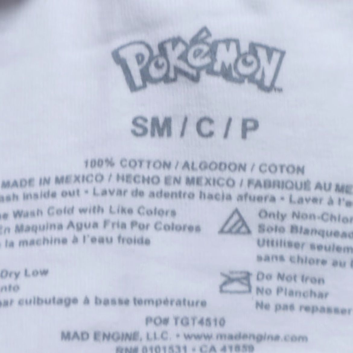 Vintage Pokemon Pikachu Graphic Solid T-Shirt White Men's S Size US S / EU 44-46 / 1 - 5 Thumbnail