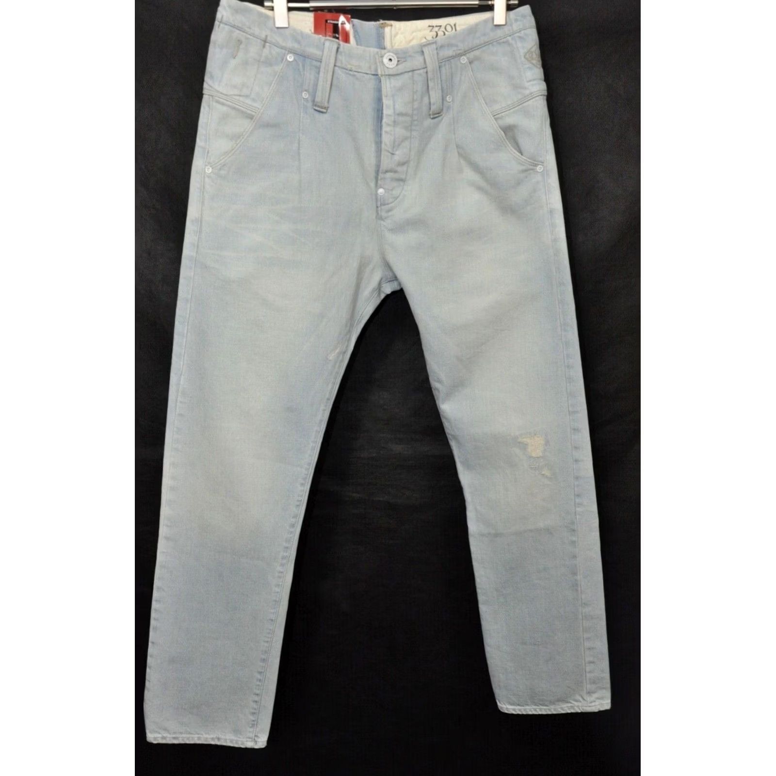 G-Star G-Star Raw Eton Chino Straight Costa Denim Jeans W33 L32 Men Classic 5-Pocket Blue Vintage No N/A Size US 33 - 2 Thumbnail