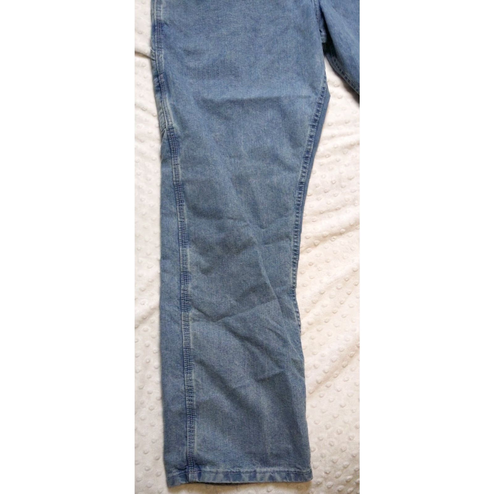 Lee Lee Jeans Mens 38x32 Blue Loose Fit Workwear Distressed Vintage Mexico Jeans Straight 90s Grunge USA Mens Size US 38 / EU 54 - 3 Thumbnail
