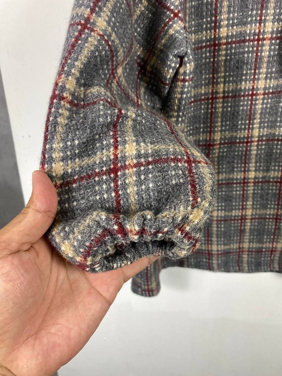 Japanese Brand vintage japanese brand wool blouse nice design Size L / US 10 / IT 46 - 4 Thumbnail