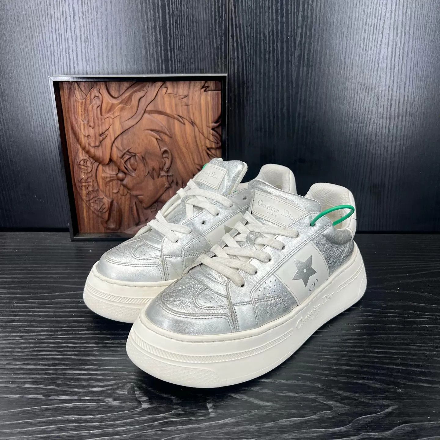 Dior Dior CD Silver/White 37 (Mint, Original Box) Size US 6.5 / IT 36.5 - 1 Thumbnail