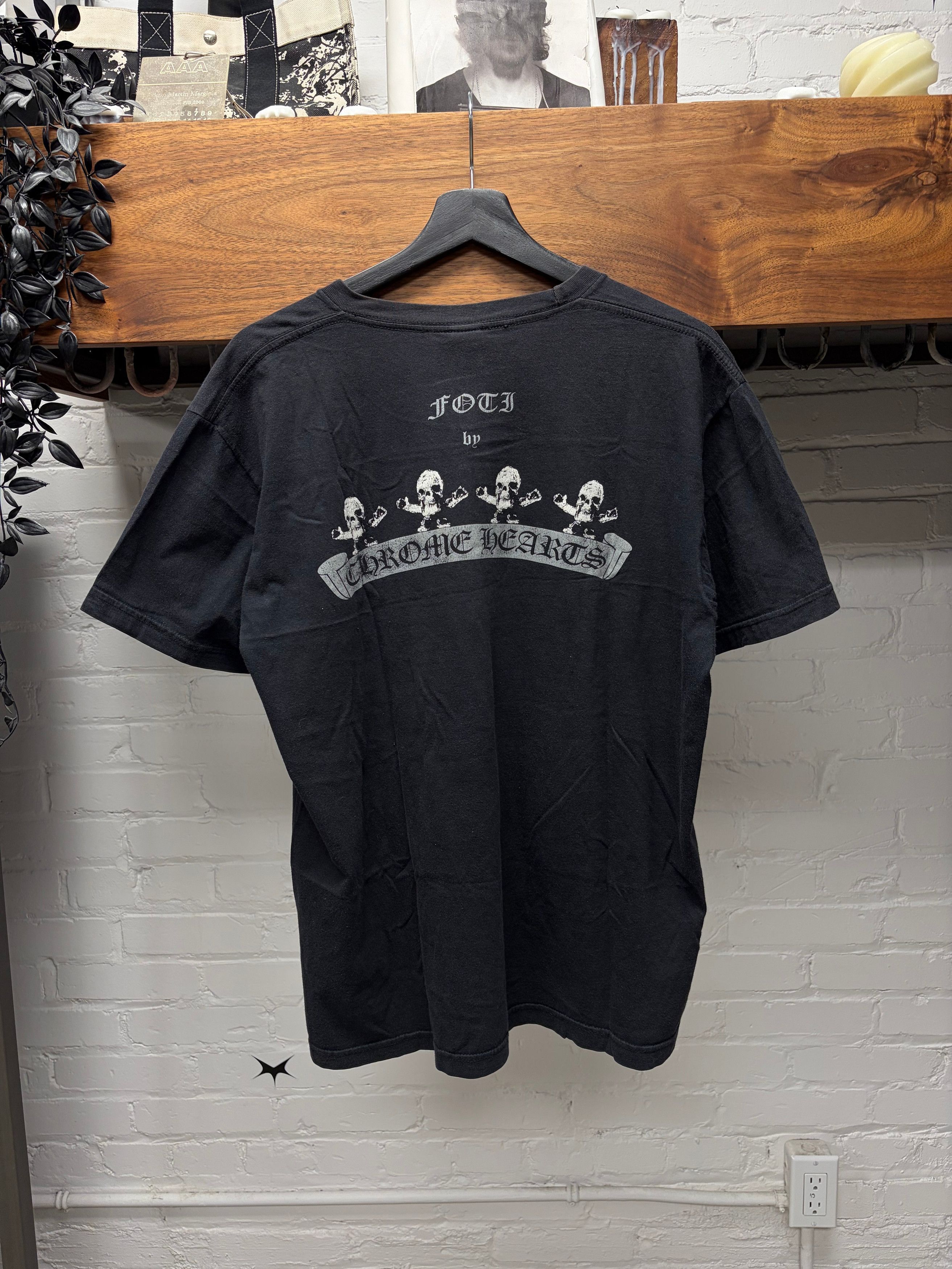Chrome Hearts Chrome Hearts Foti Skull ‘Union Jack’ Flag Black Graphic T-Shirt Size US L / EU 52-54 / 3 - 6 Thumbnail