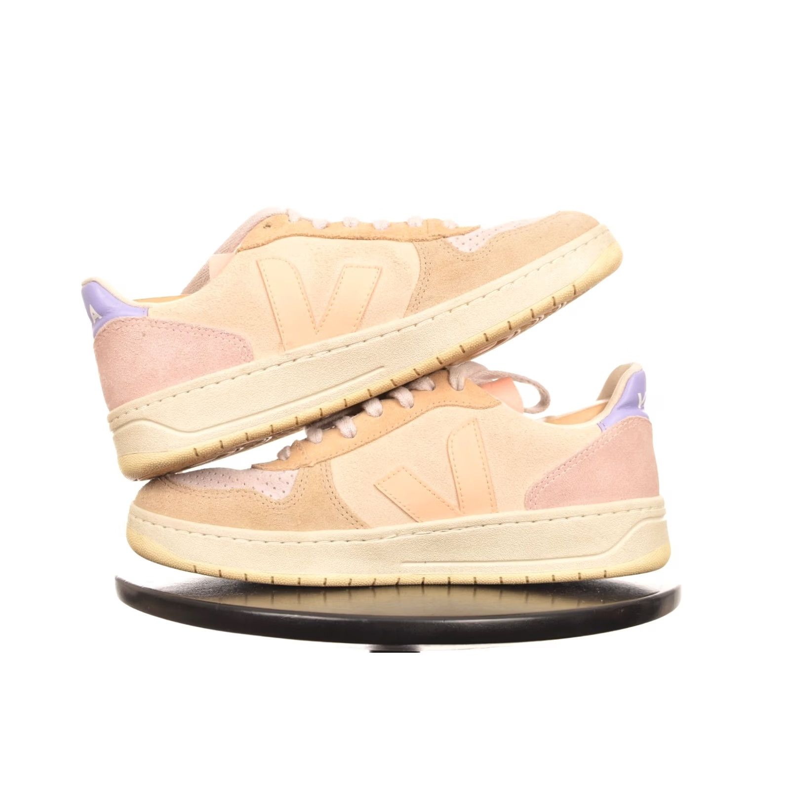 Veja Veja V-10 Suede Multico Peach Sneakers Trainers US7 Womens Size 38 Multicolor Shoes Size US 7 / IT 37 - 5 Thumbnail
