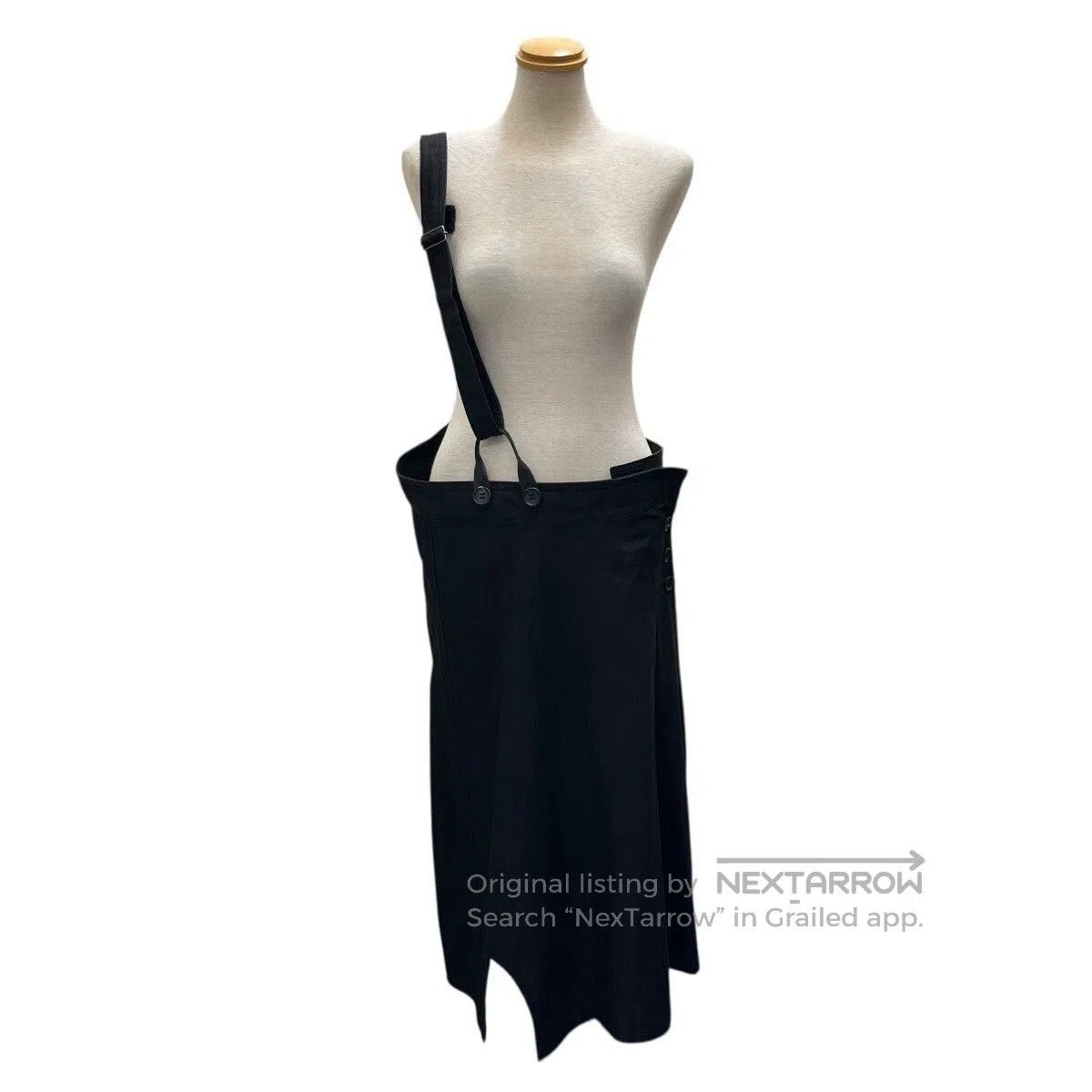 Yohji Yamamoto Yohji Yamamoto Black Denim Dress. Size 26" / US 2 / IT 38 - 2 Thumbnail