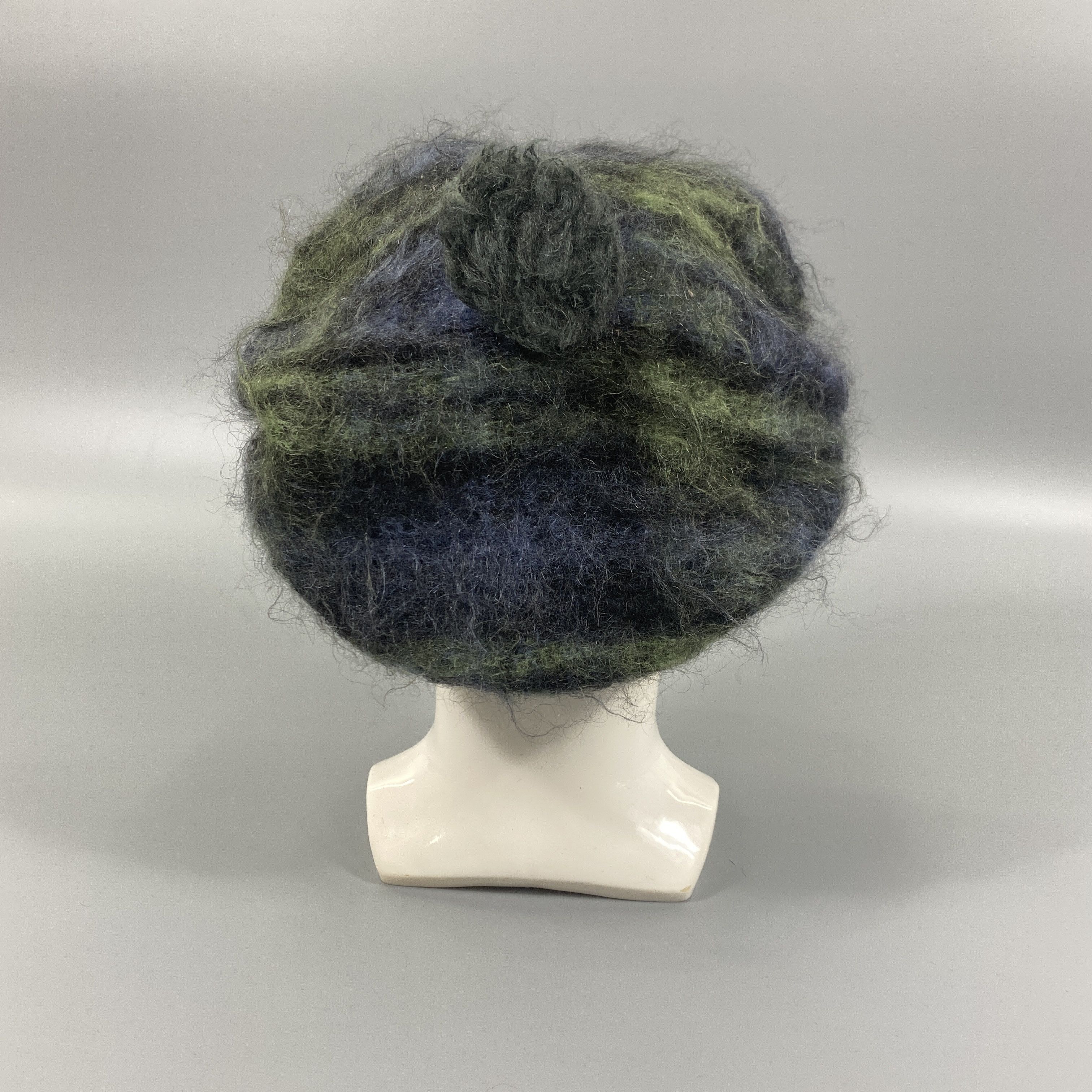 Japanese Brand Fur Beret Multi Color Hat -BN761 Size ONE SIZE - 3 Thumbnail
