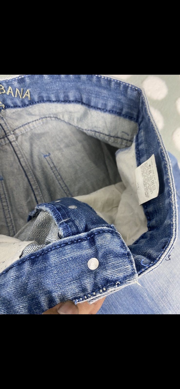 Dolce & Gabbana VINTAGE Y2K-era DOLCE &GABBANA JEANS BUTTONFLY Size US 34 / EU 50 - 13 Thumbnail