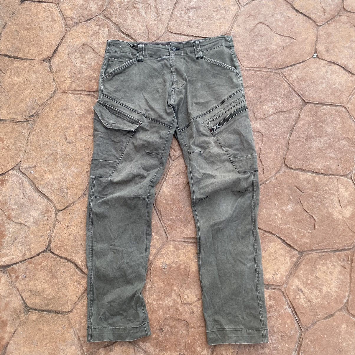 image of Archival Clothing x Vintage Thrashed Faded Xebec New Standard Pant in Faded Dark Green (Size 36)