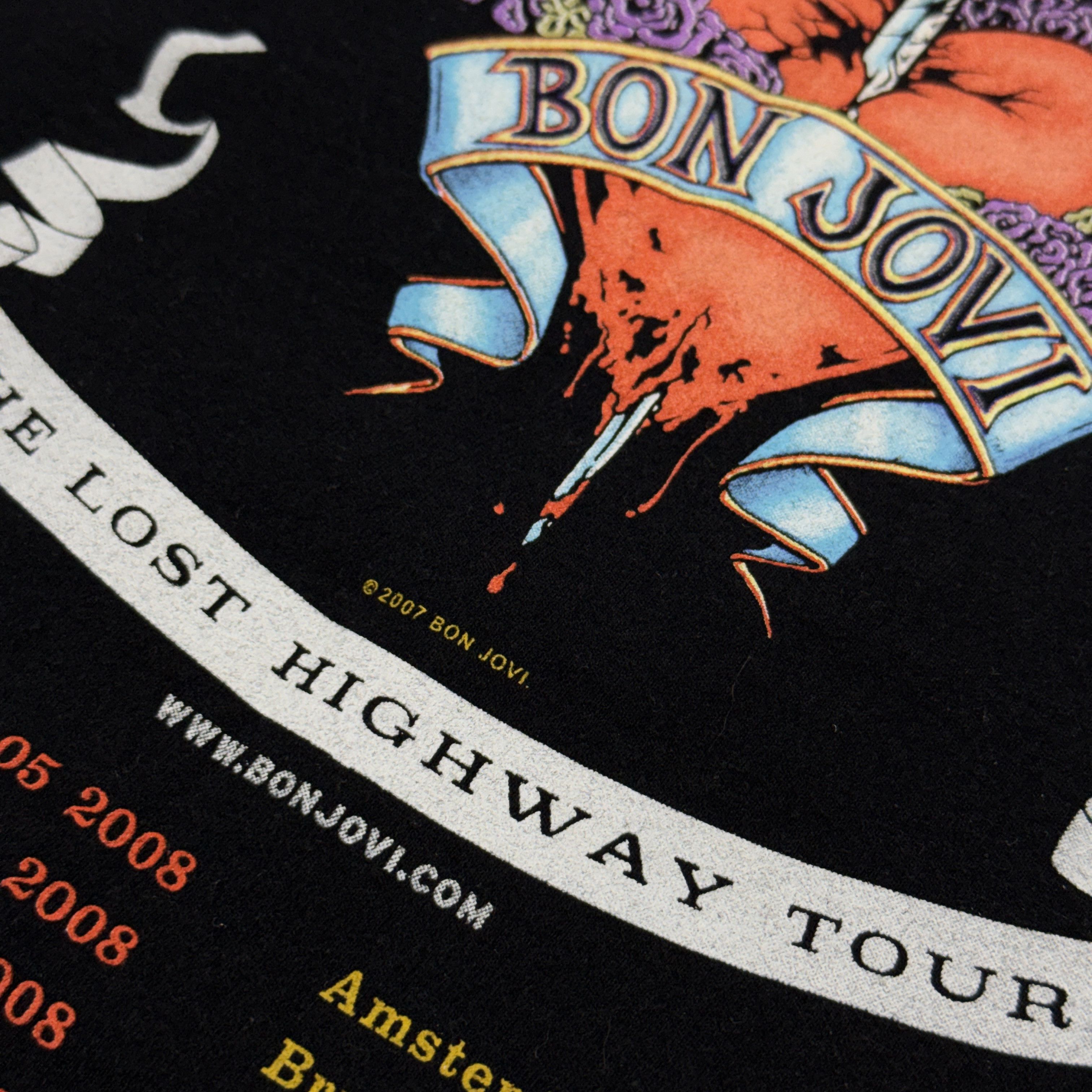 Bon Jovi Vintage Bon Jovi "The Lost Highway Tour" 2007 Shirt Size XL Size US XL / EU 56 / 4 - 7 Thumbnail