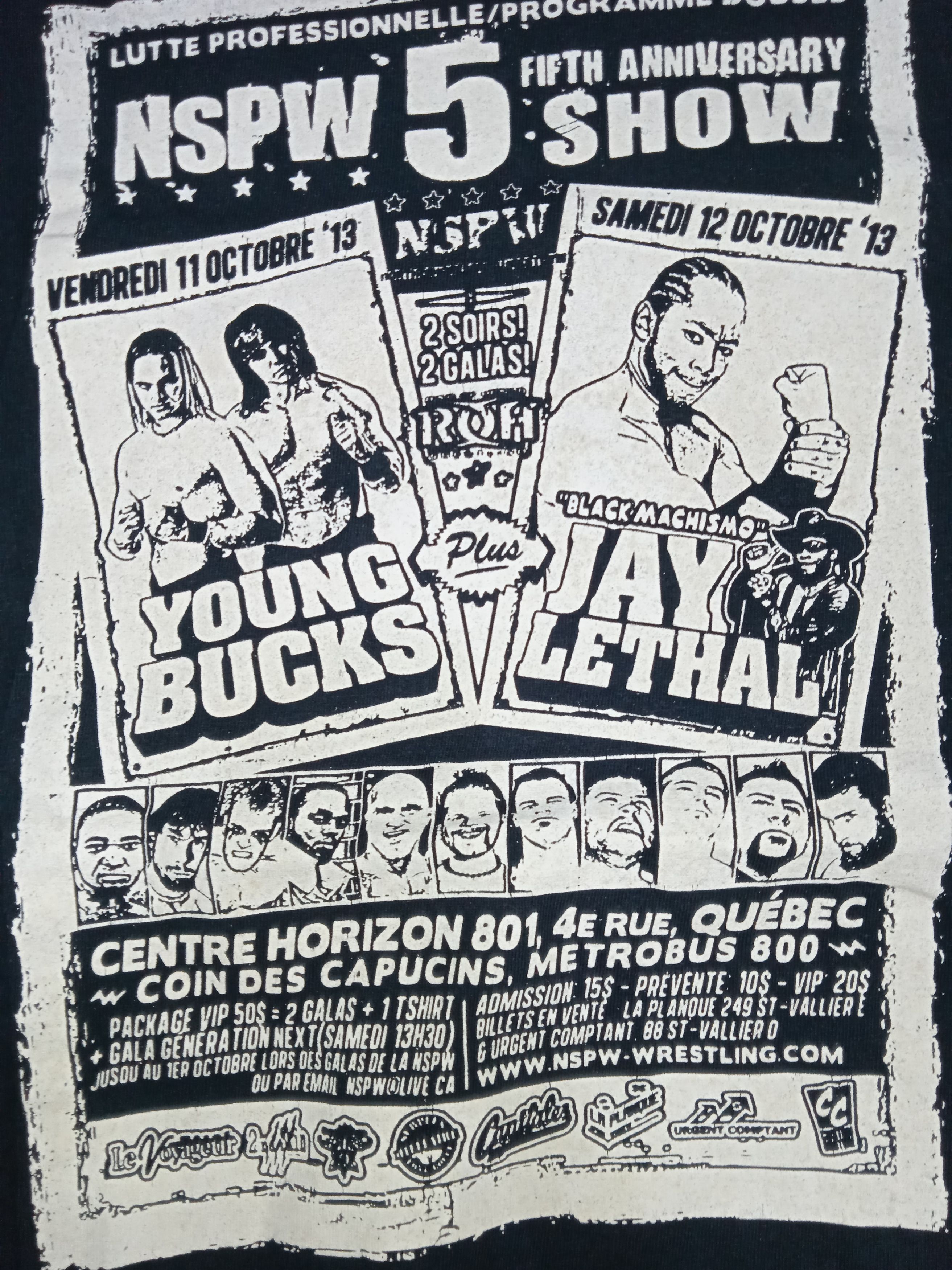 Vintage × WWE NSPW Fifth Anniversary Show Indy Wrestling T-Shirt WWF ECW Size US M / EU 48-50 / 2 - 3 Thumbnail