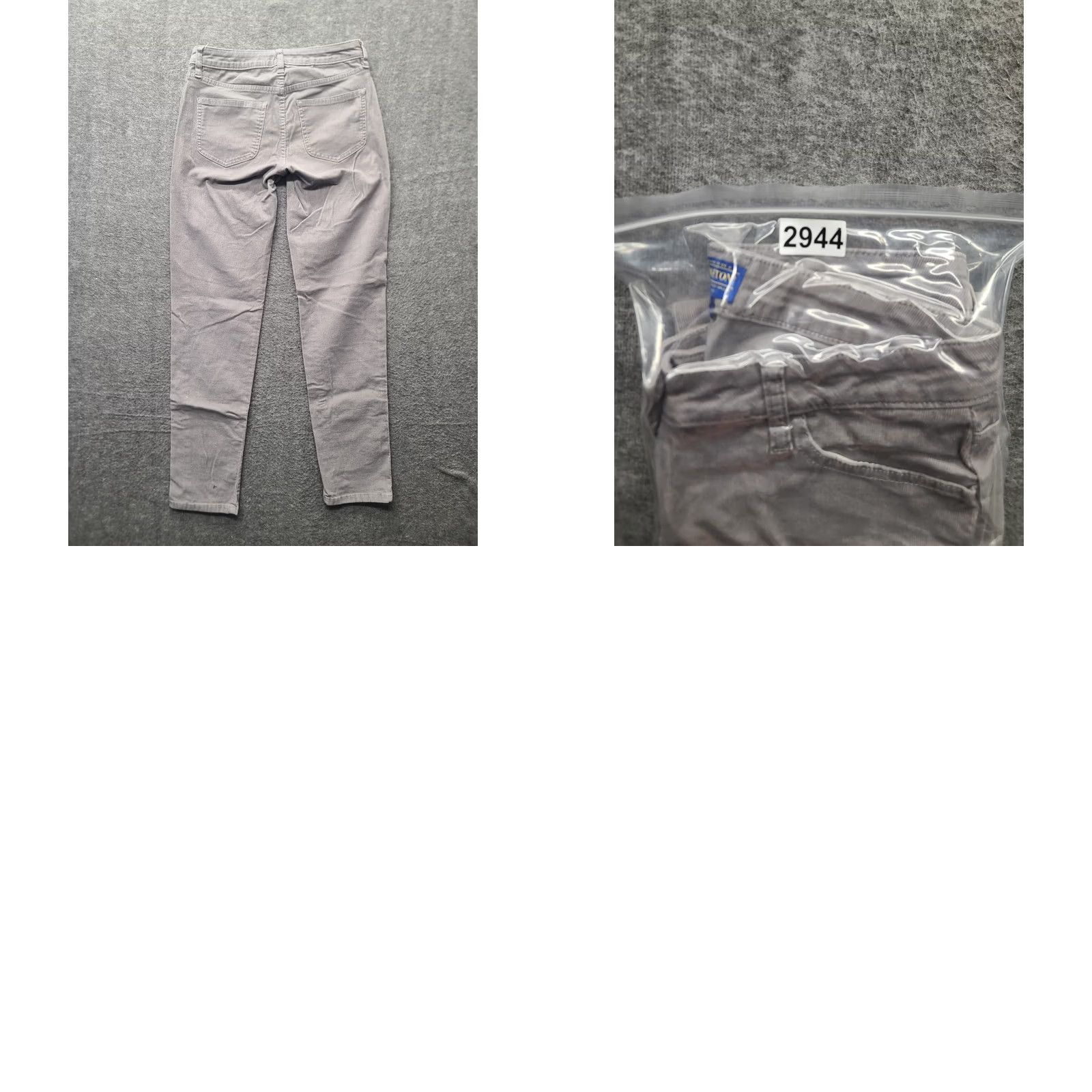 Pendleton Pendelton Pants Womens 4P 26x29 Slim Fit Tapered Leg Mid Rise Trousers Stretch Gray Cotton Spandex Flat Front Pockets Size 27" / US 4 / IT 40 - 9 Thumbnail