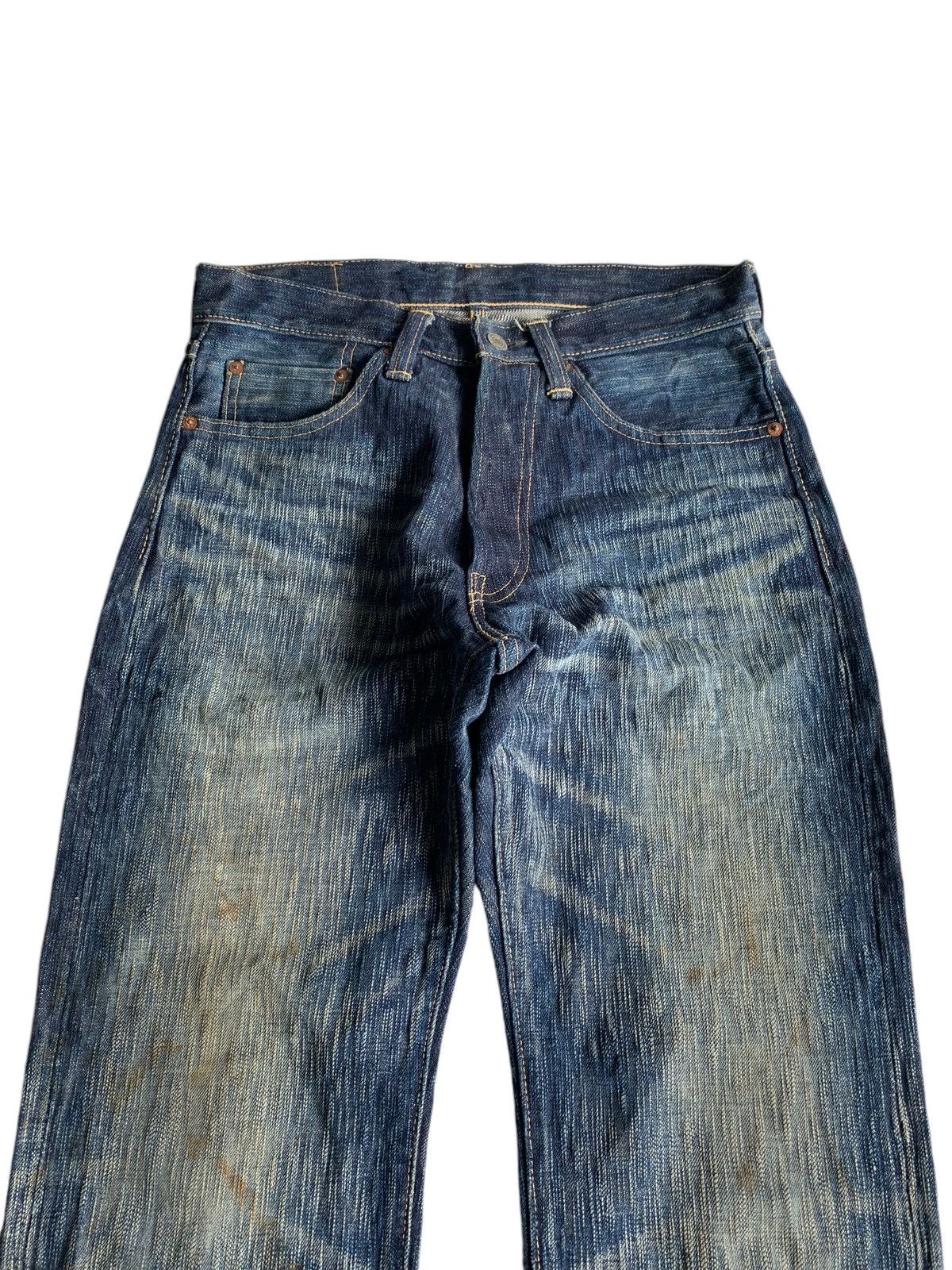 Japanese Brand × Kapital × Vintage ETERNAL SELVEDGE BUTTON FLY RUSTY JAPANESE DENIM Size US 30 / EU 46 - 15 Thumbnail