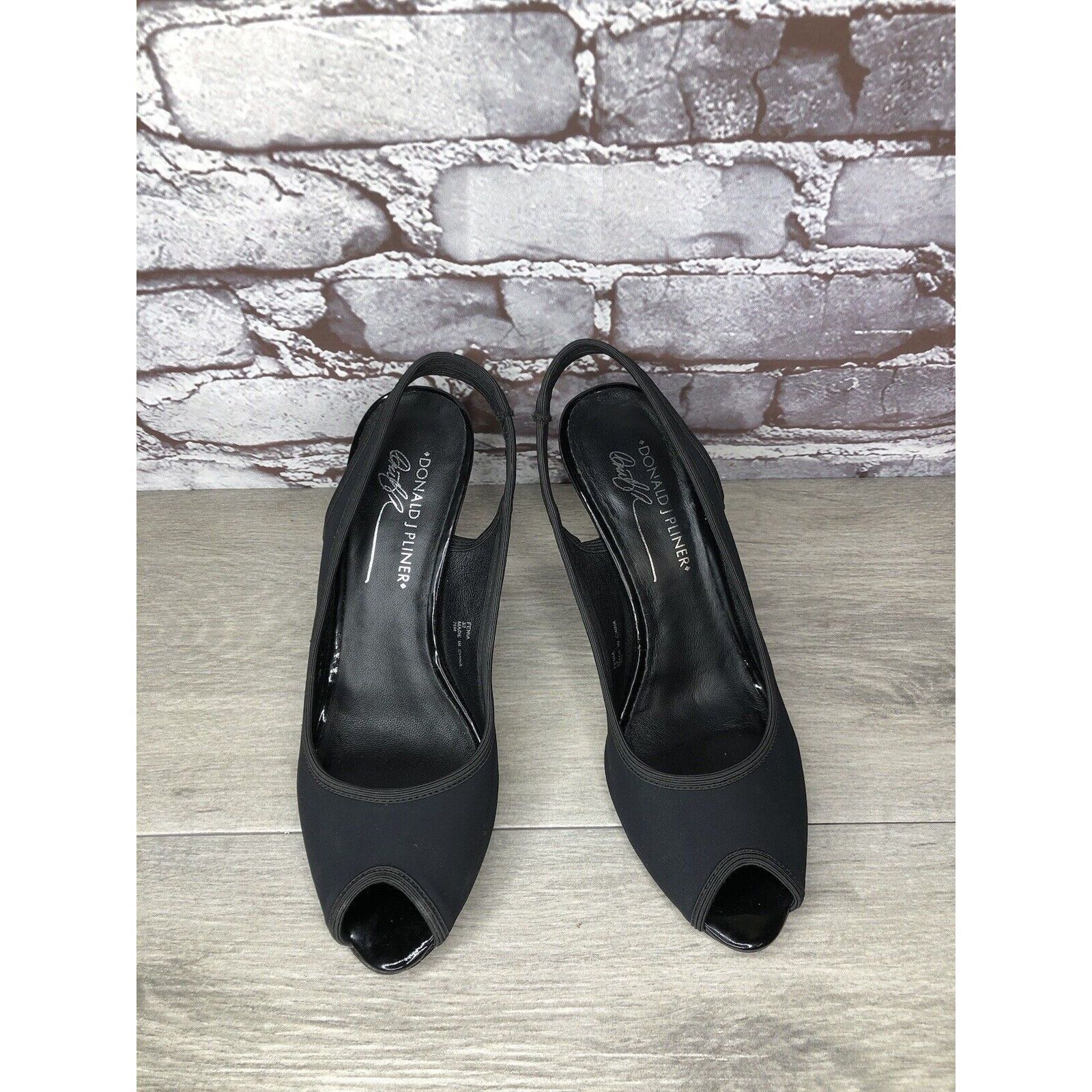 Donald Pliner Donald J Pliner Fenia Couture Black Fabric Stiletto Heels Wo Size US 7.5 / IT 37.5 - 17 Thumbnail