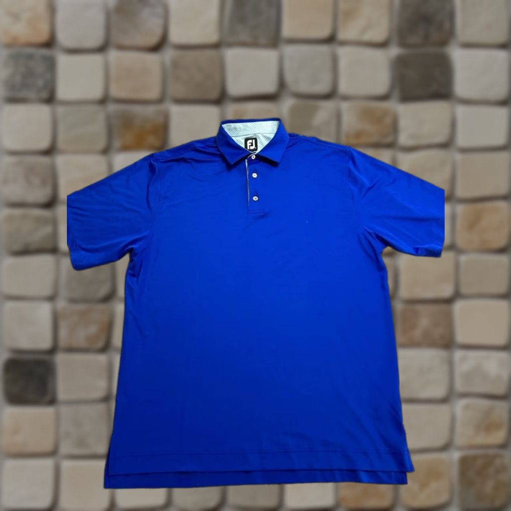 Footjoy FootJoy ProDry Polo Shirt Mens XL Blue Pique Stretch Logo Golf Tennis Sports Shirt XL Men Blue ProDry Polo FootJoy Brands Size US XL / EU 56 / 4 - 1 Thumbnail